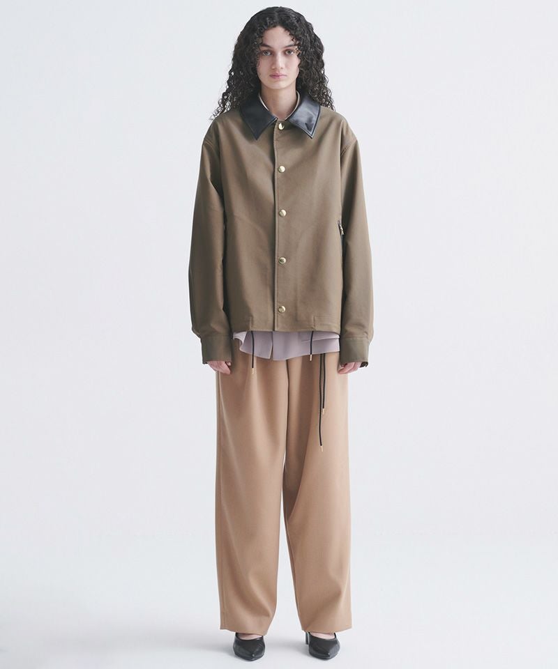 30%OFF【CULLNI(クルニ)】Chambray Gabardine Dot Button Coach Jacket
