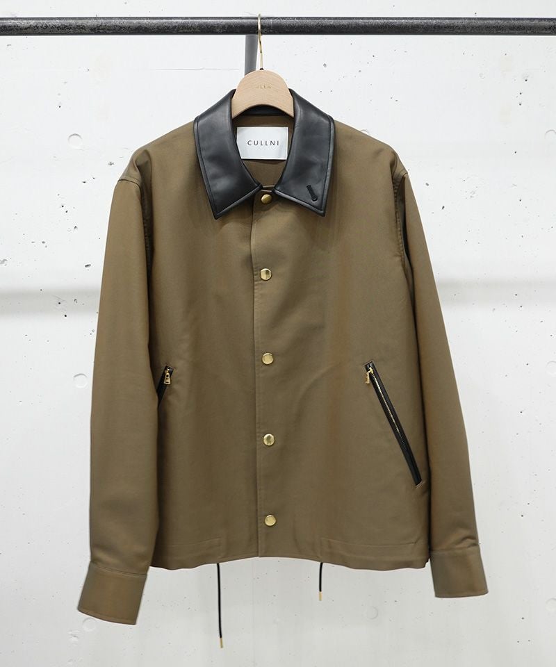 30%OFF【CULLNI(クルニ)】Chambray Gabardine Dot Button Coach Jacket