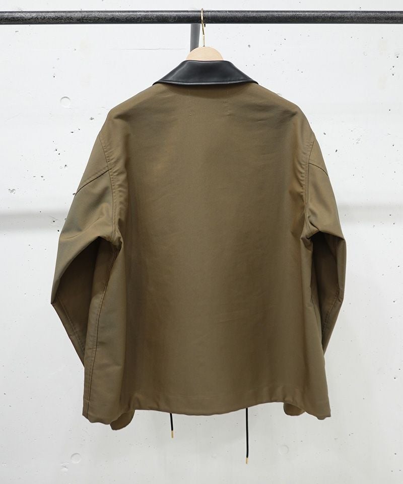 30%OFF【CULLNI(クルニ)】Chambray Gabardine Dot Button Coach Jacket
