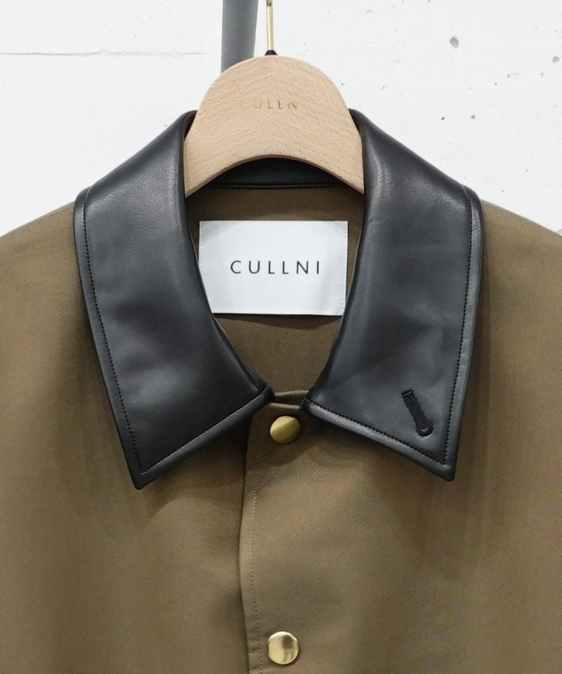 30%OFF【CULLNI(クルニ)】Chambray Gabardine Dot Button Coach Jacket