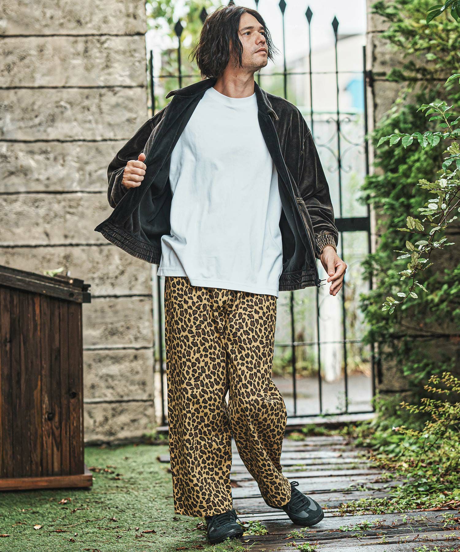 margetokyo ブルゾン CAMBIO(カンビオ)】エイジング加工ベロアスイングトップブルゾン