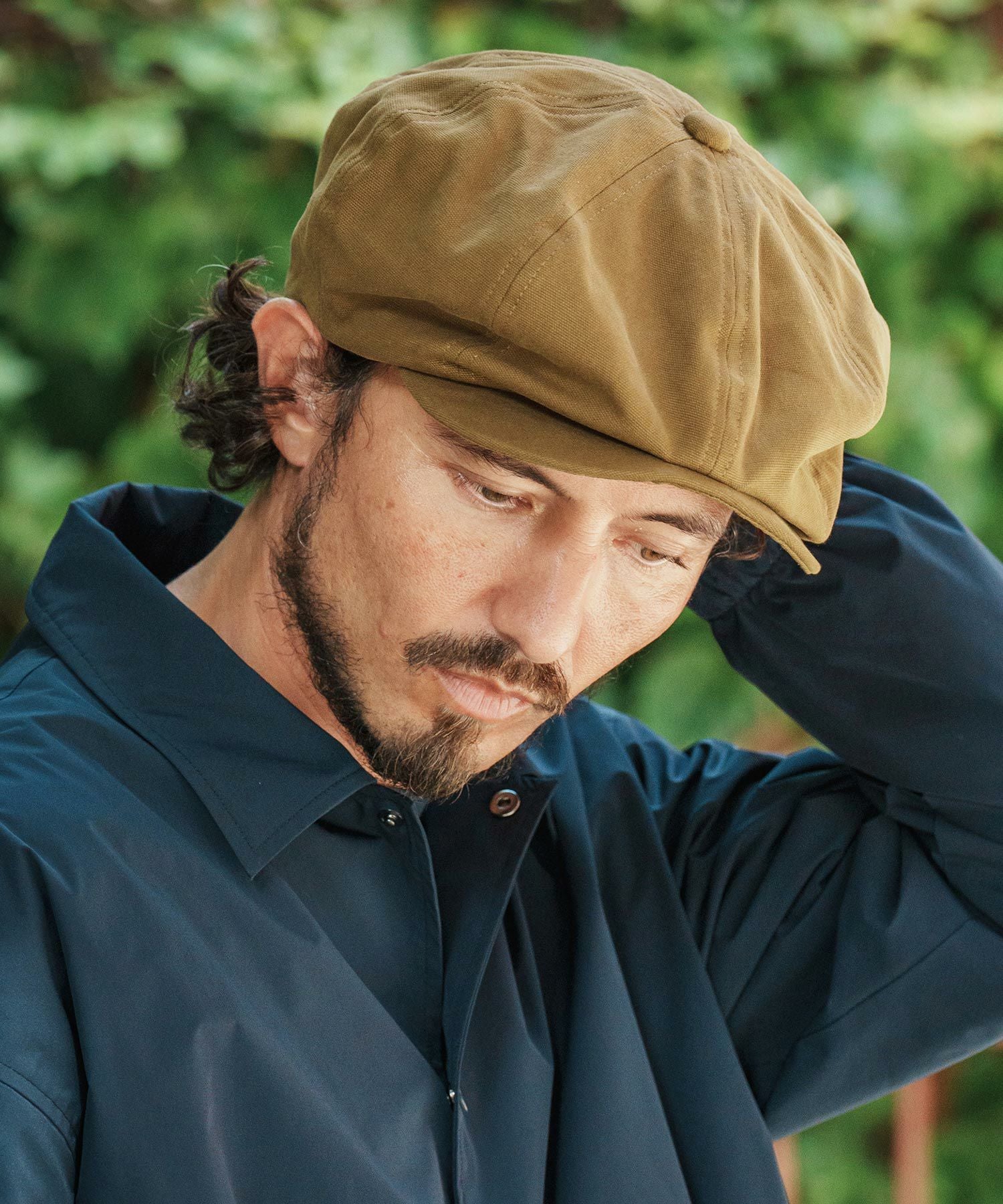 キャピタルキャスケット CAMBIO(カンビオ)】 Canvas Solid Big Casquette ビッグキャスケット