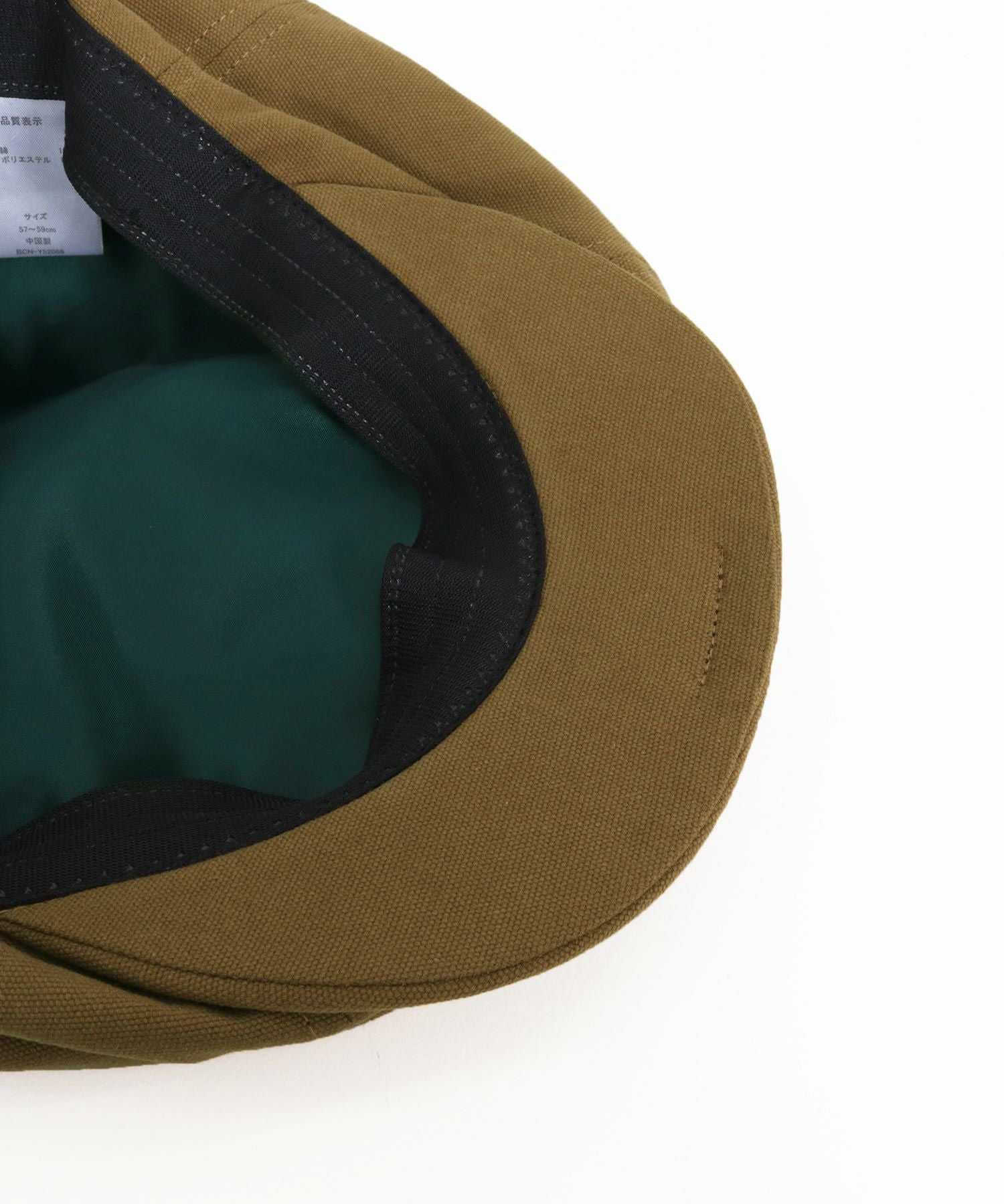CAMBIO(カンビオ)】 Canvas Solid Big Casquette ビッグキャスケット