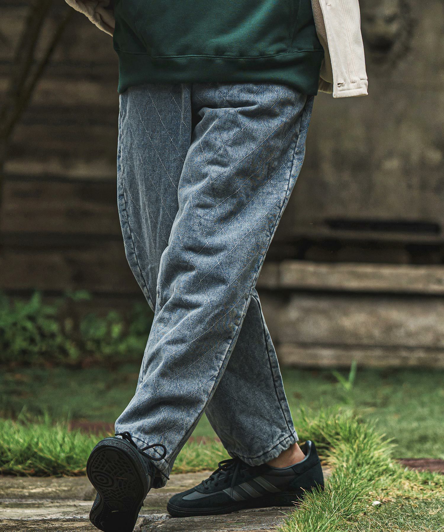 CAMBIO(カンビオ)】 Denim Quilting Balloon Pants バルーンパンツ