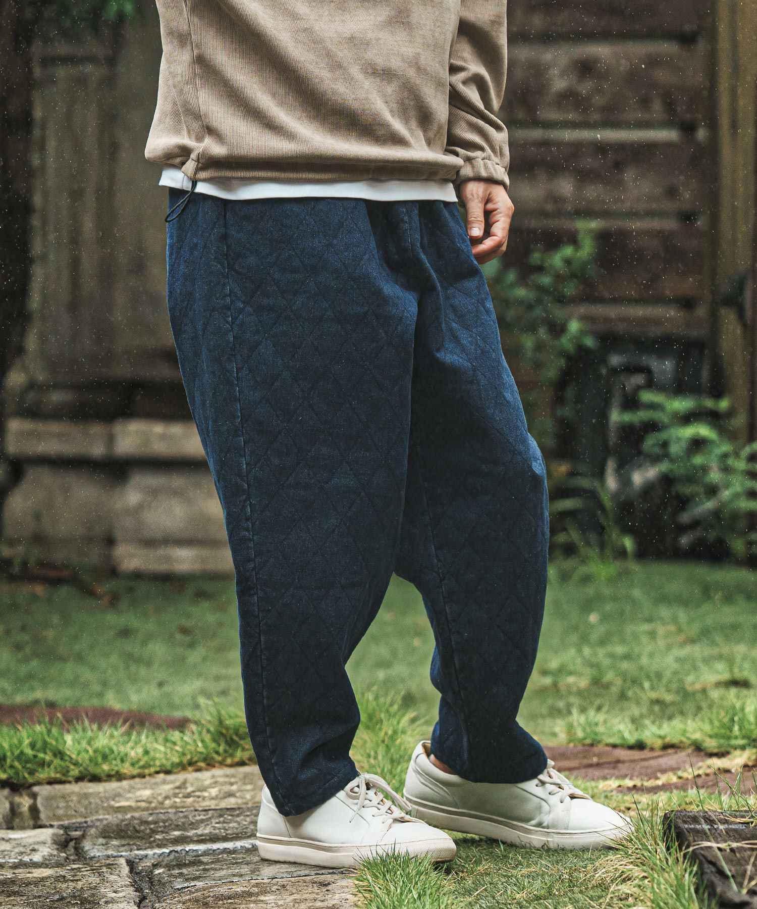 CAMBIO(カンビオ)】 Denim Quilting Balloon Pants バルーンパンツ