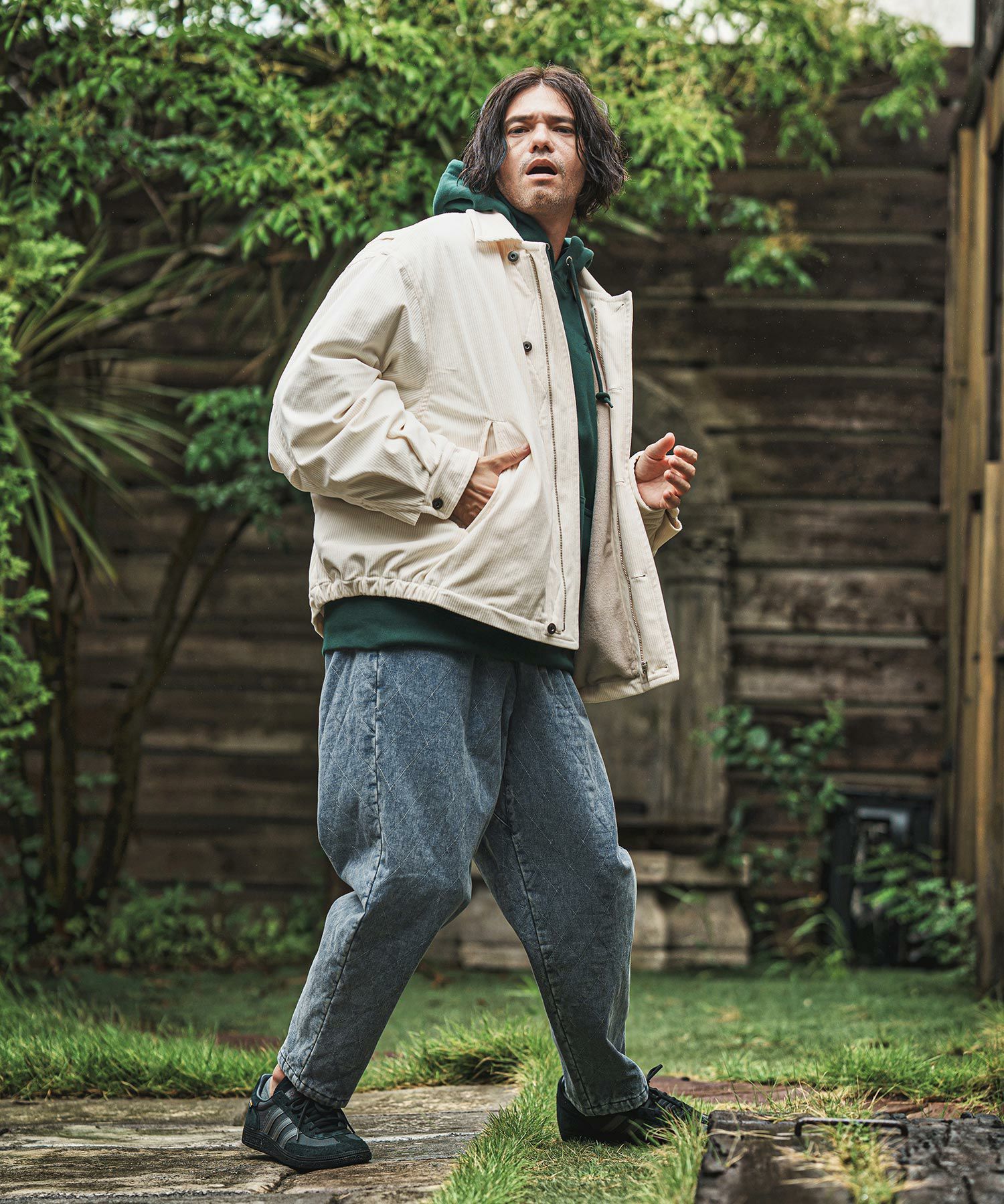 CAMBIO(カンビオ)】 Denim Quilting Balloon Pants バルーンパンツ
