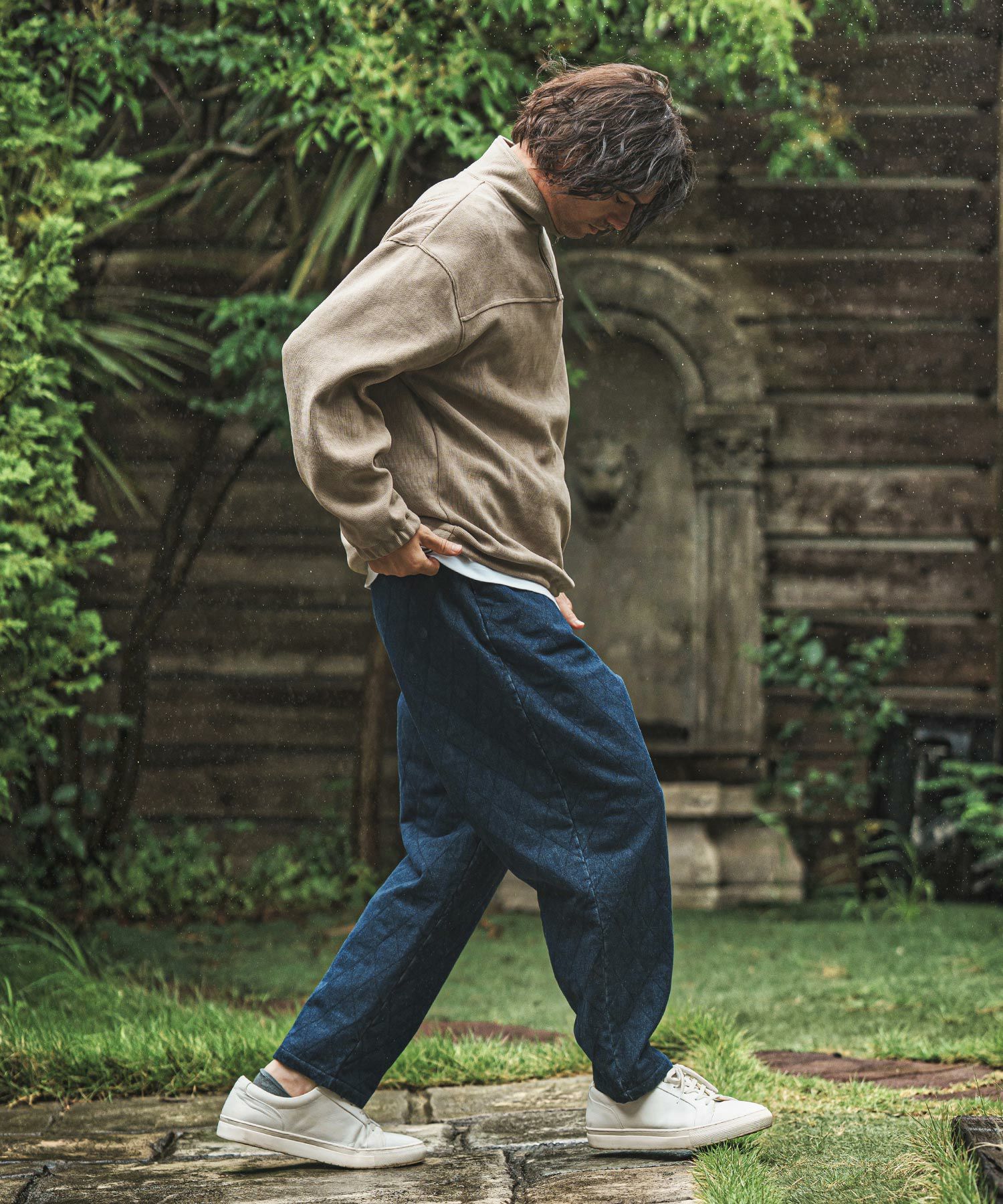 CAMBIO(カンビオ)】 Denim Quilting Balloon Pants バルーンパンツ
