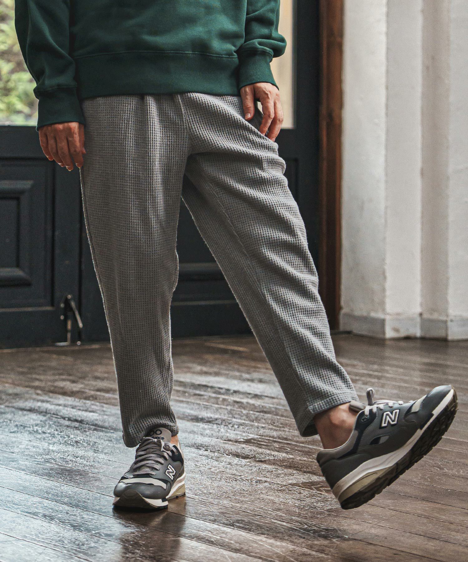 CAMBIO(カンビオ)】 Waffle Jogger Pants ジョガーパンツ(CAM25AW-024