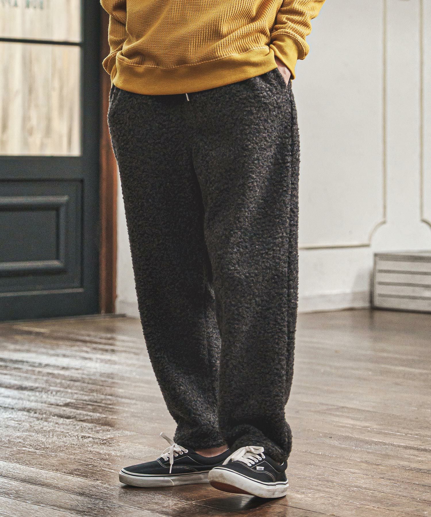 CAMBIO(カンビオ)】Fleece Balloon Easy Pants バルーンイージーパンツ