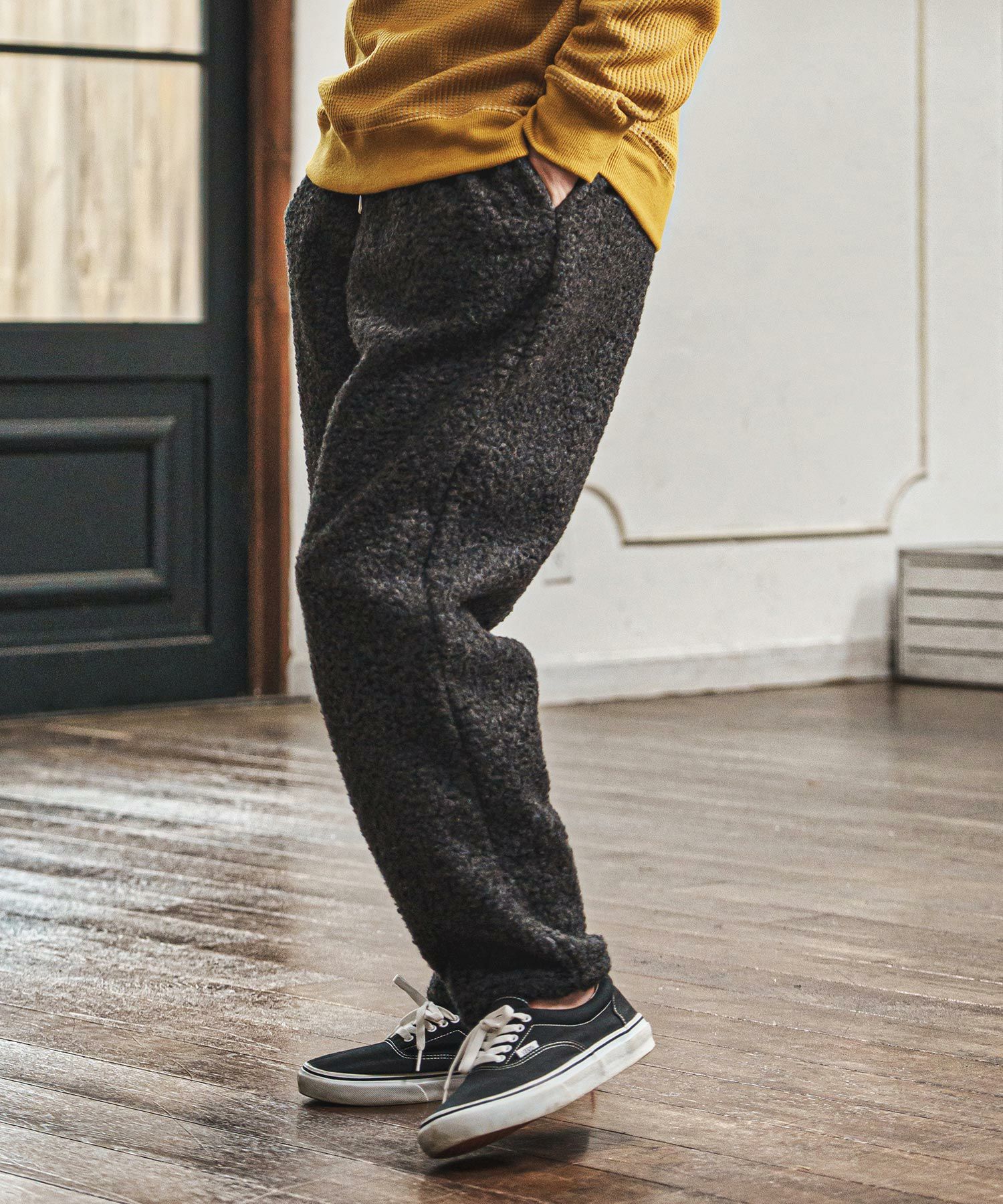 CAMBIO(カンビオ)】Fleece Balloon Easy Pants バルーンイージーパンツ