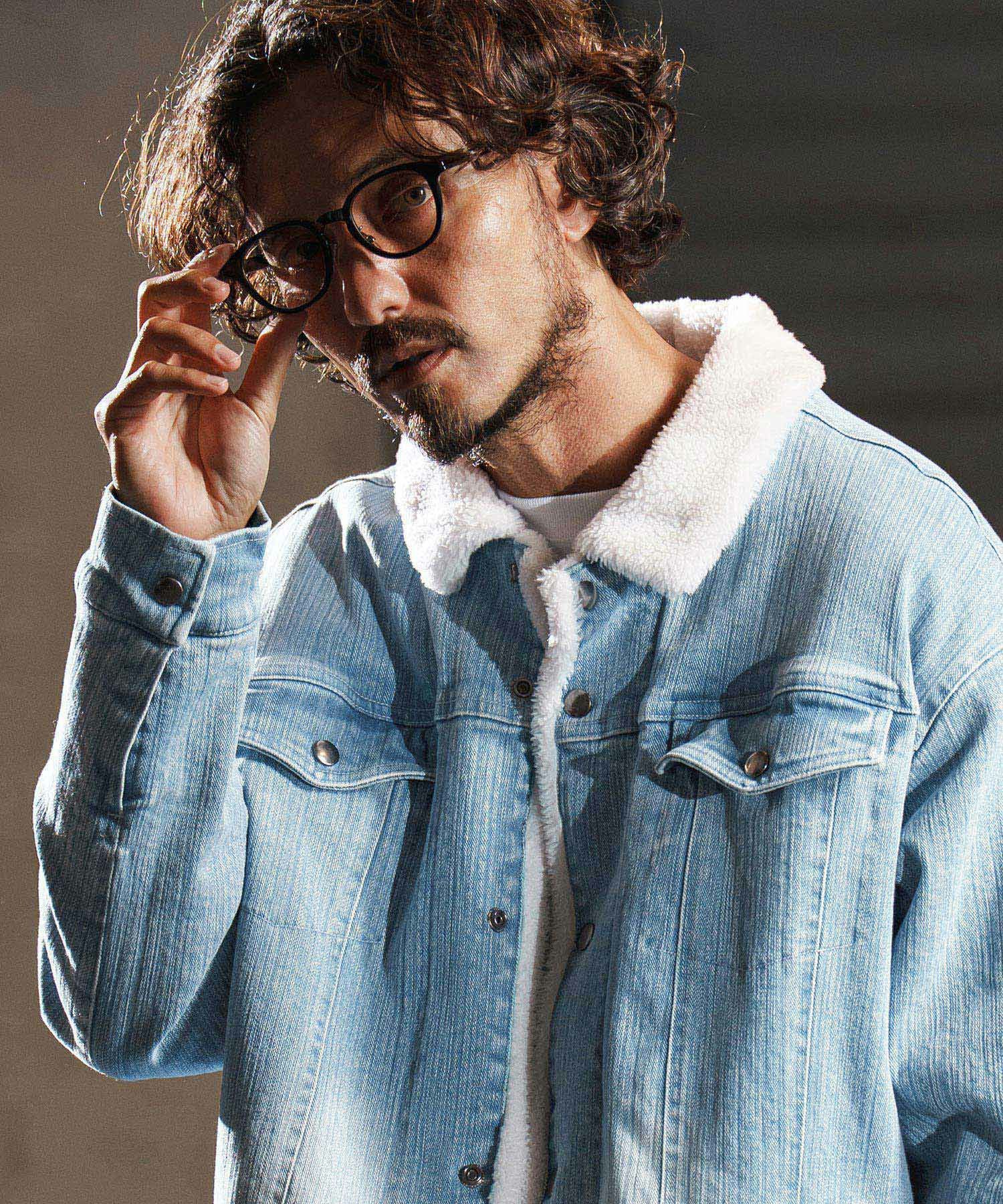 wjk reluxe】used like boa denim jacket ボアデニムジャケット(WR25W