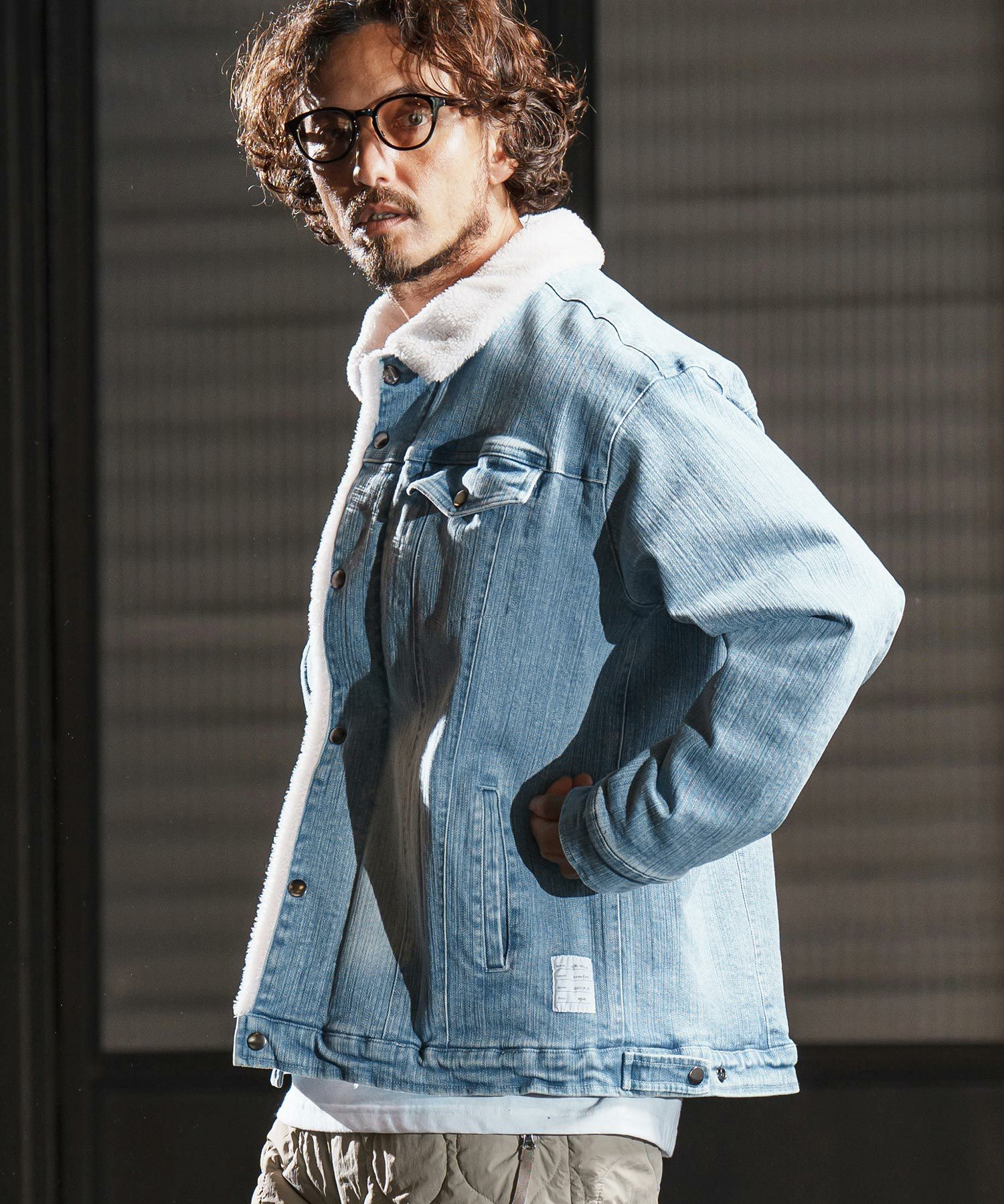   クラッシックボアデニムジャケット wjk reluxe】used like boa denim jacket ボアデニムジャケット(WR25W