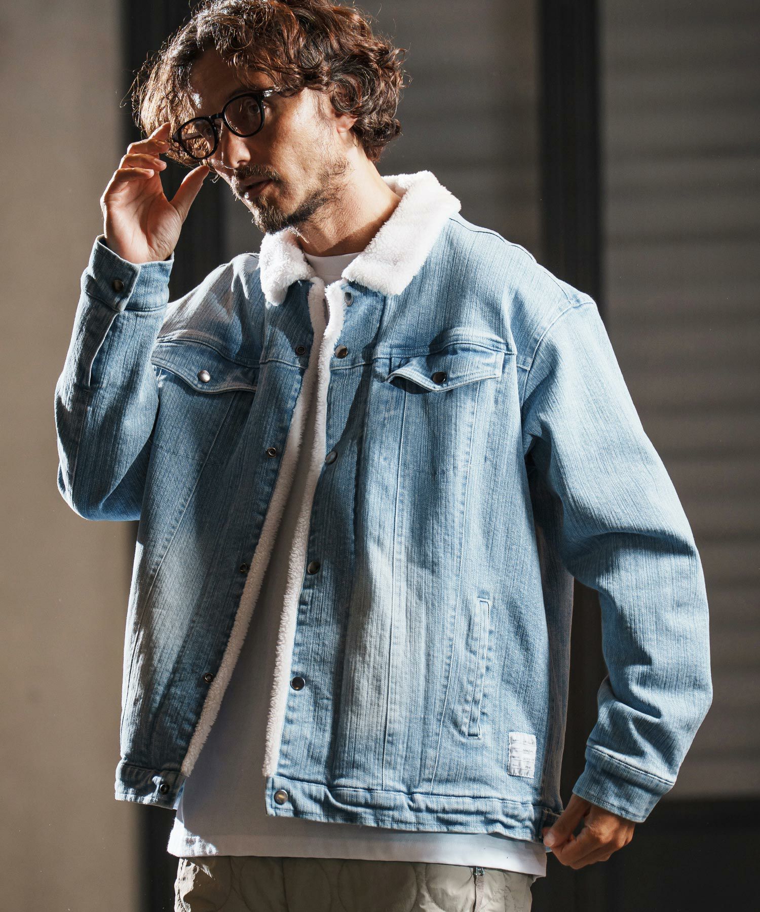 wjk reluxe】used like boa denim jacket ボアデニムジャケット(WR25W