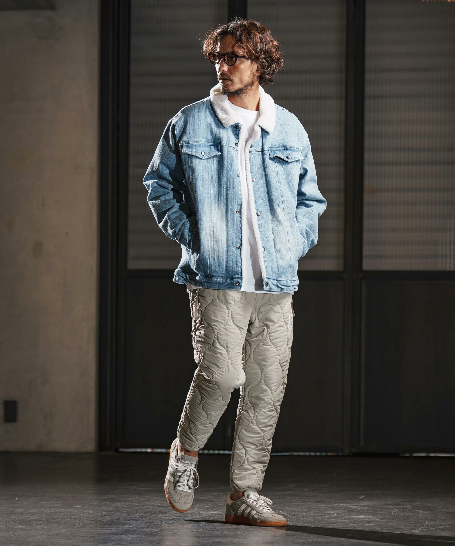 wjk reluxe】used like boa denim jacket ボアデニムジャケット(WR25W