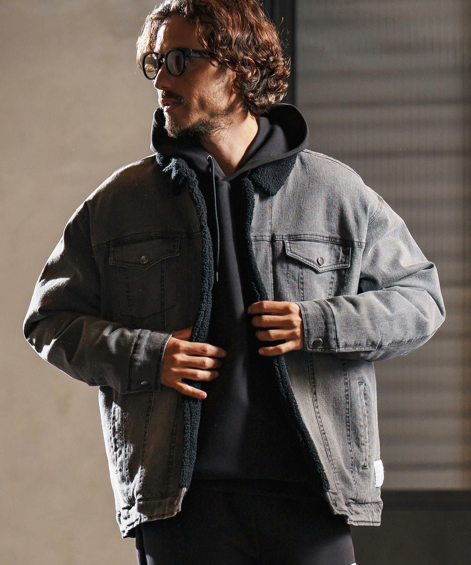 wjk reluxe】used like boa denim jacket ボアデニムジャケット(WR25W