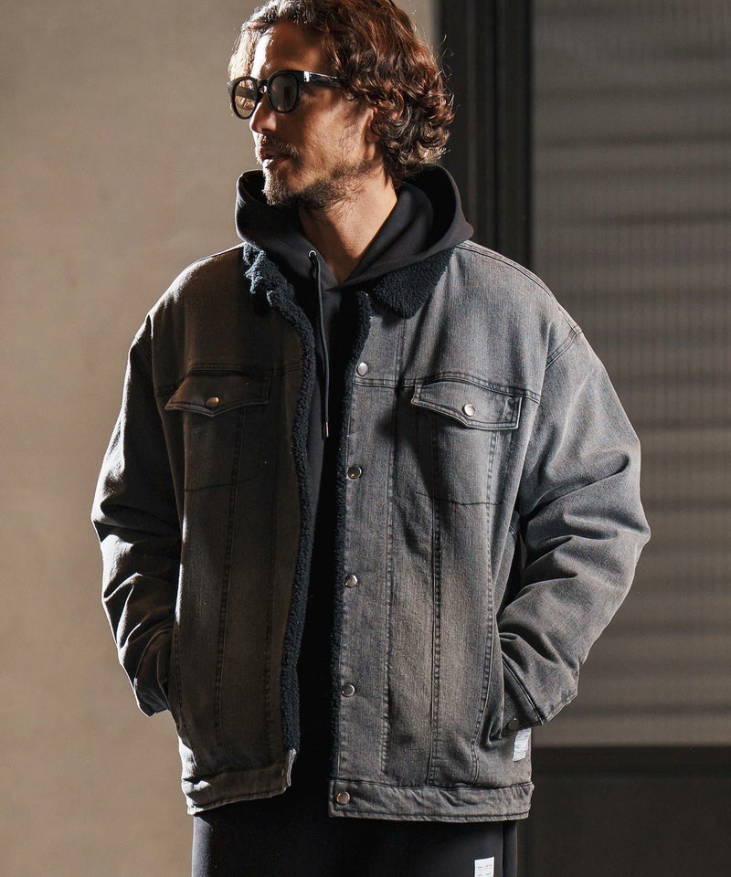 wjk reluxe】used like boa denim jacket ボアデニムジャケット(WR25W 