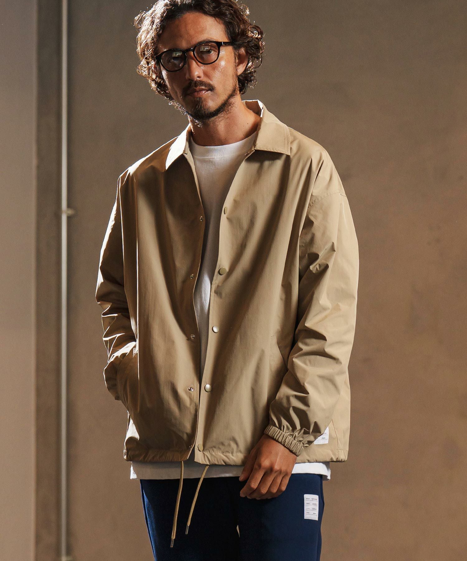 wjk reluxe】matte texture coach jacket コーチジャケット(WR25W-22