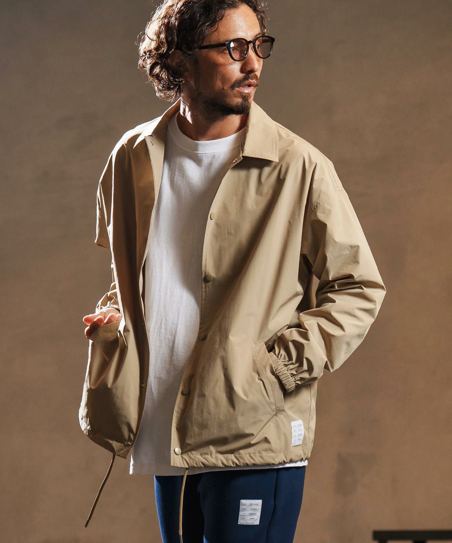 wjk reluxe】matte texture coach jacket コーチジャケット(WR25W-22