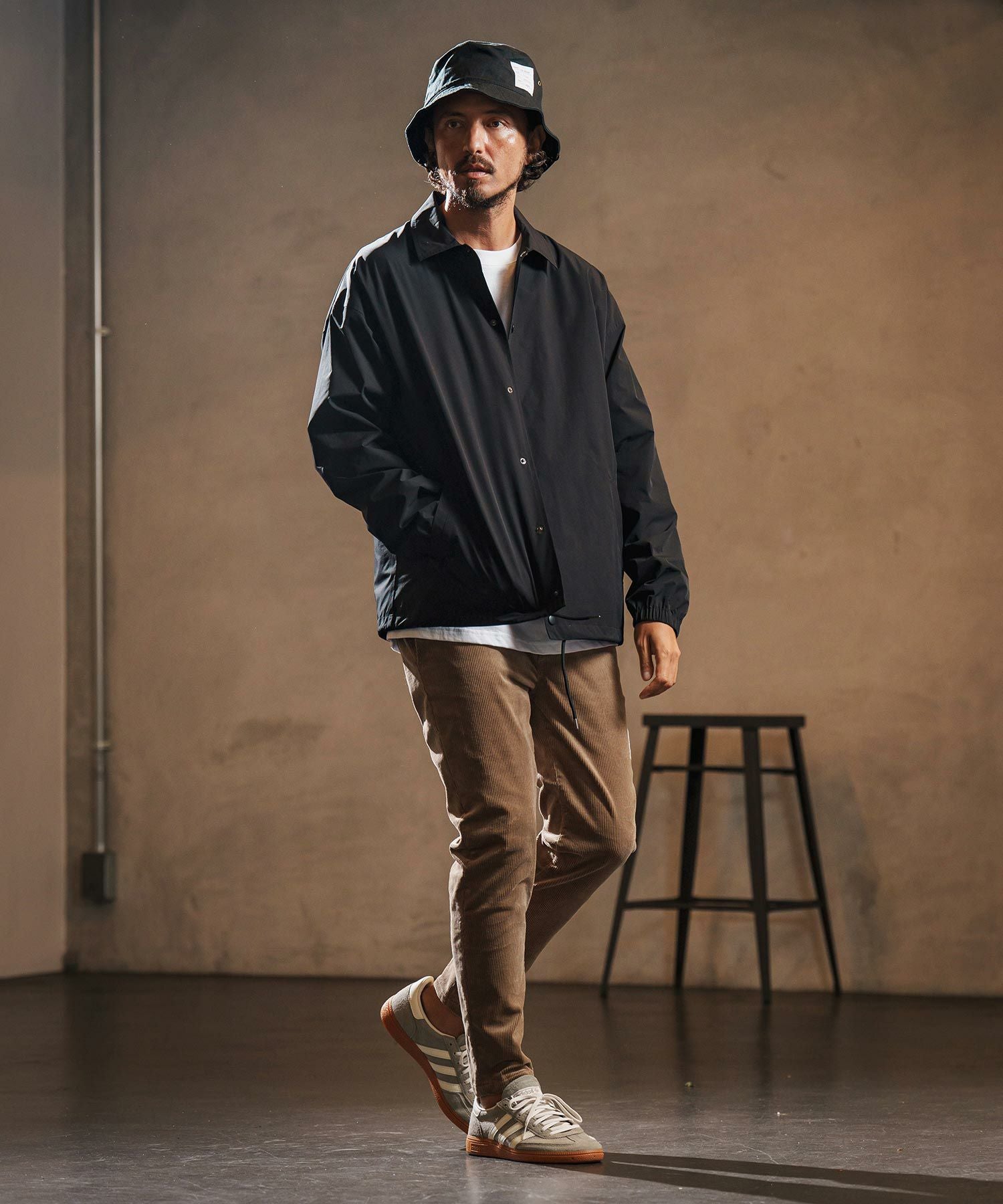 wjk reluxe】matte texture coach jacket コーチジャケット(WR25W-22
