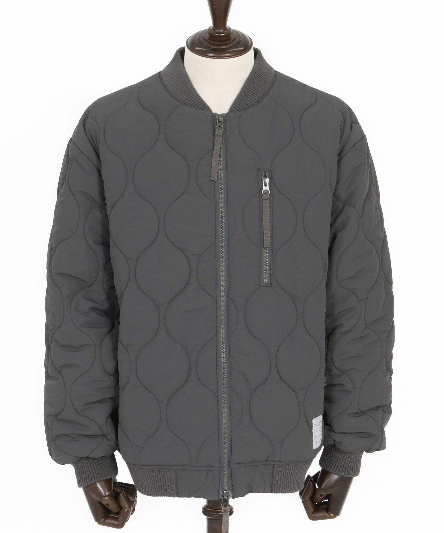 wjk reluxe】gourd quilting MA-1 type blouson キルティングブルゾン