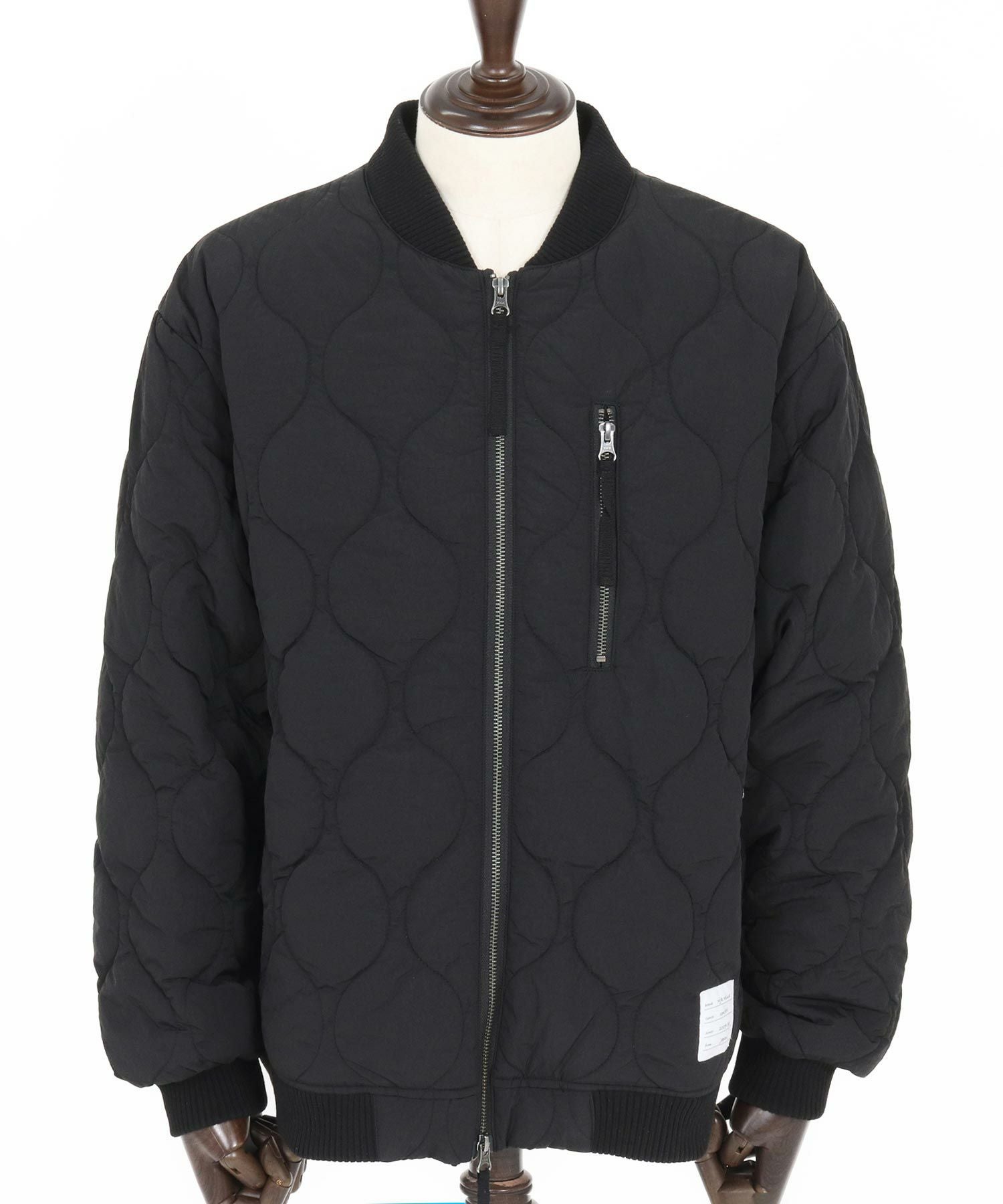 wjk reluxe】gourd quilting MA-1 type blouson キルティングブルゾン