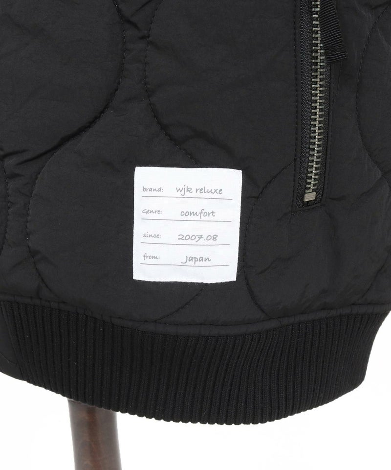 wjk reluxe】gourd quilting MA-1 type blouson キルティングブルゾン 