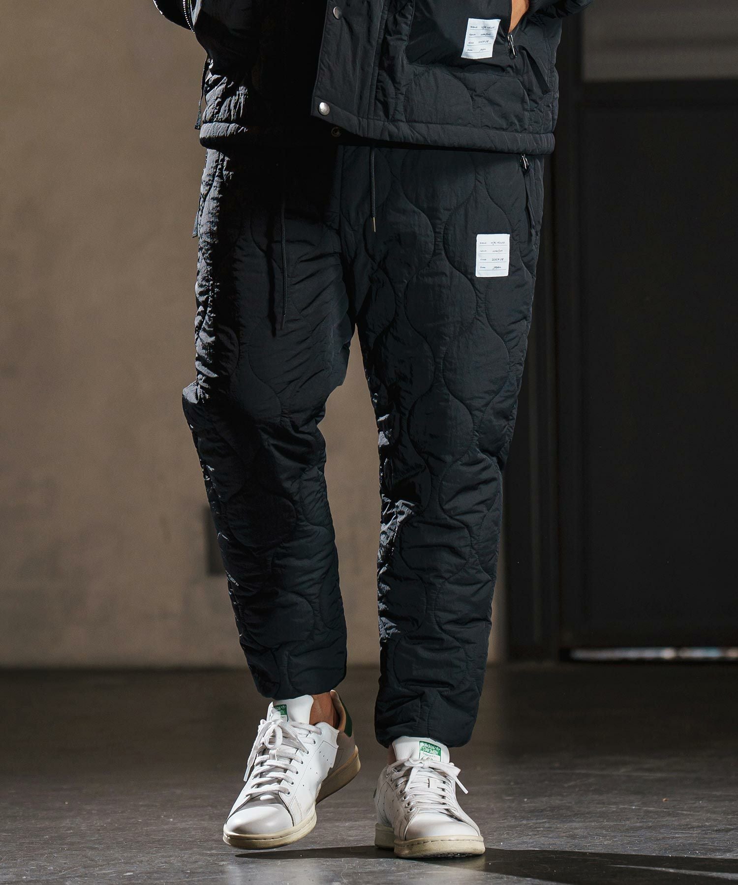 wjk reluxe】gourd quilting easy pants 中綿イージーパンツ(WR25W-05