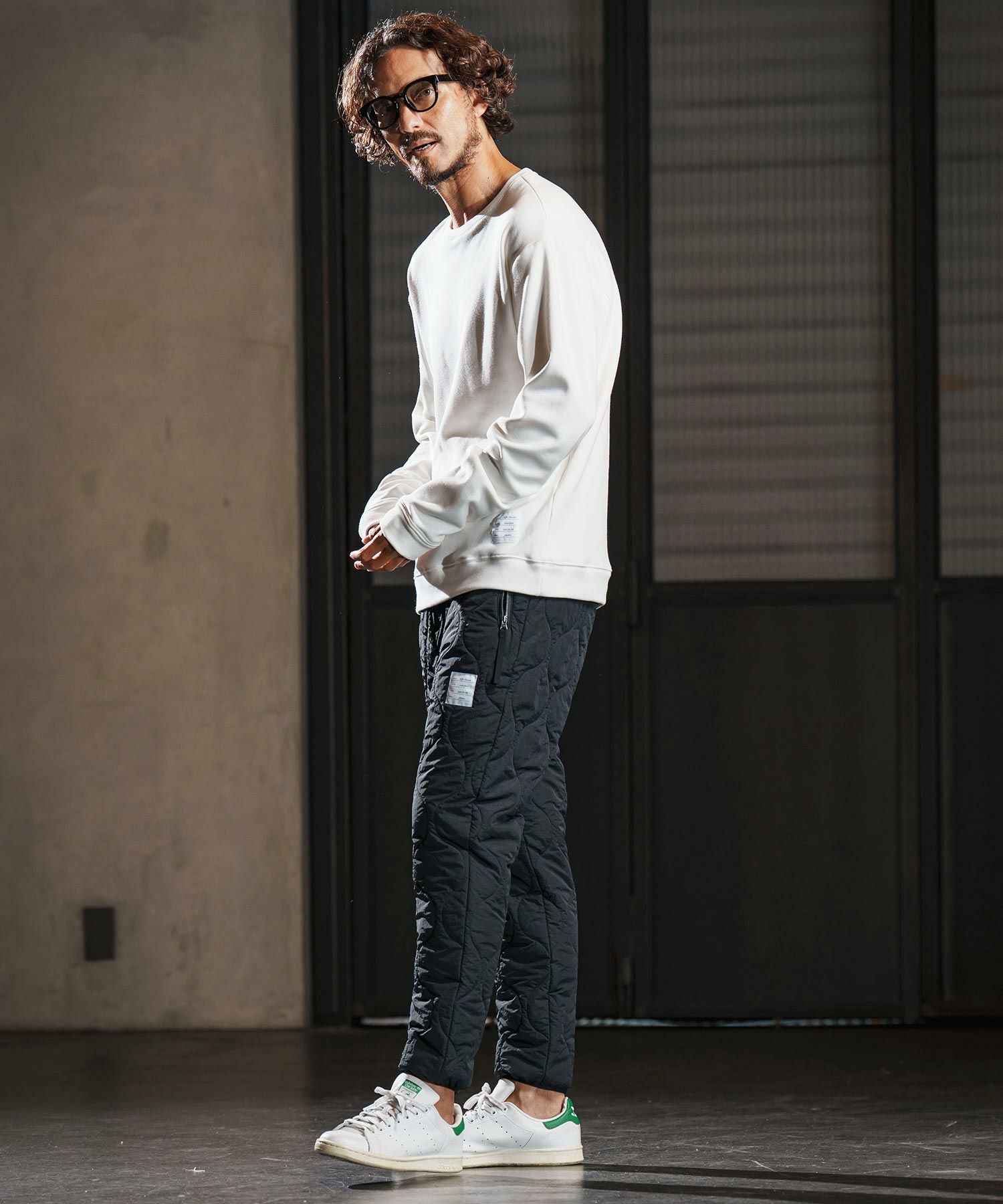 wjk reluxe】gourd quilting easy pants 中綿イージーパンツ(WR25W-05