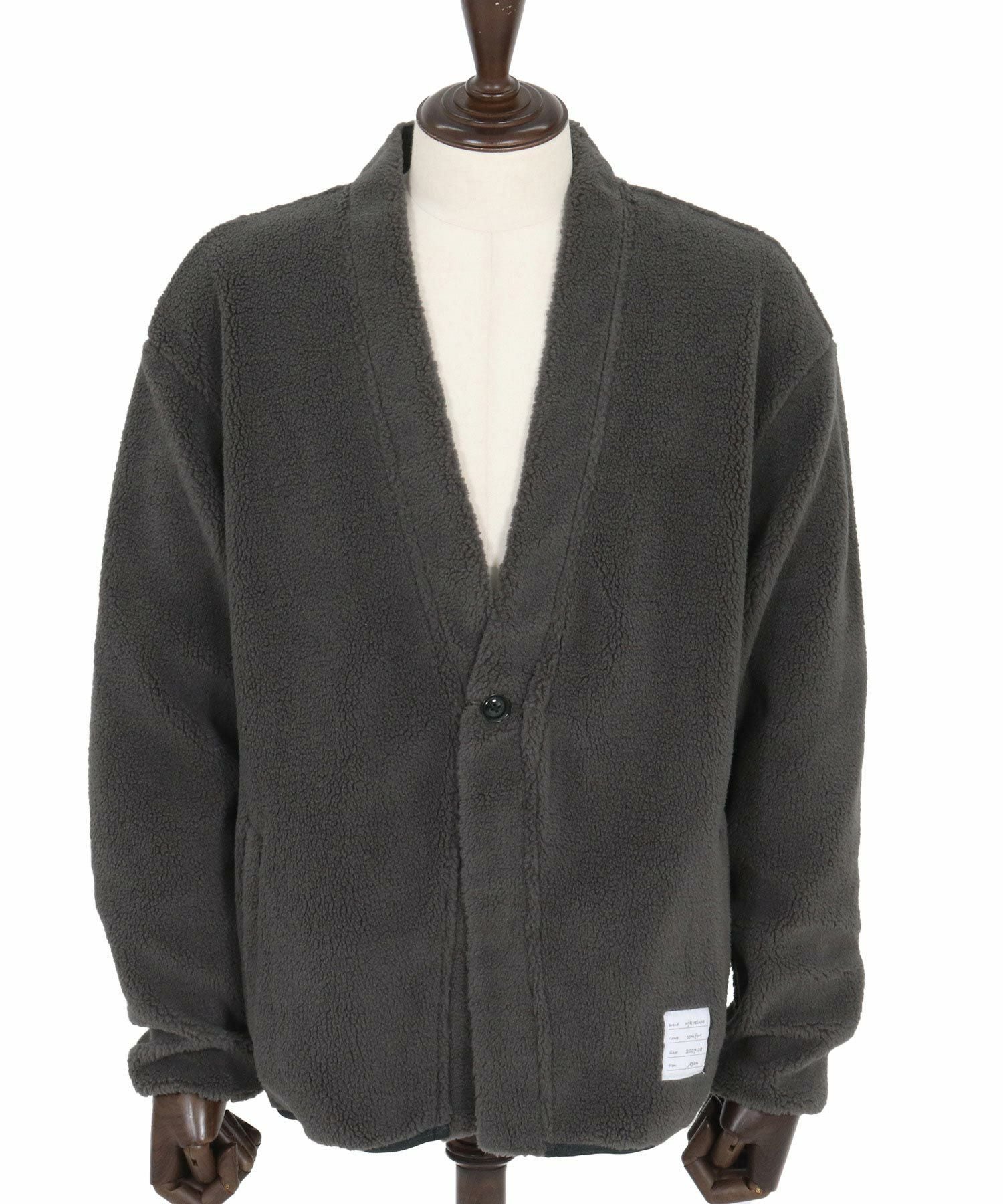 ●最終価格●La Favola（ラファーボラ）ボアフリースカーディガン グレー1 wjk reluxe】boa fleece X cardigan ボアフリースカーディガン(WR25W