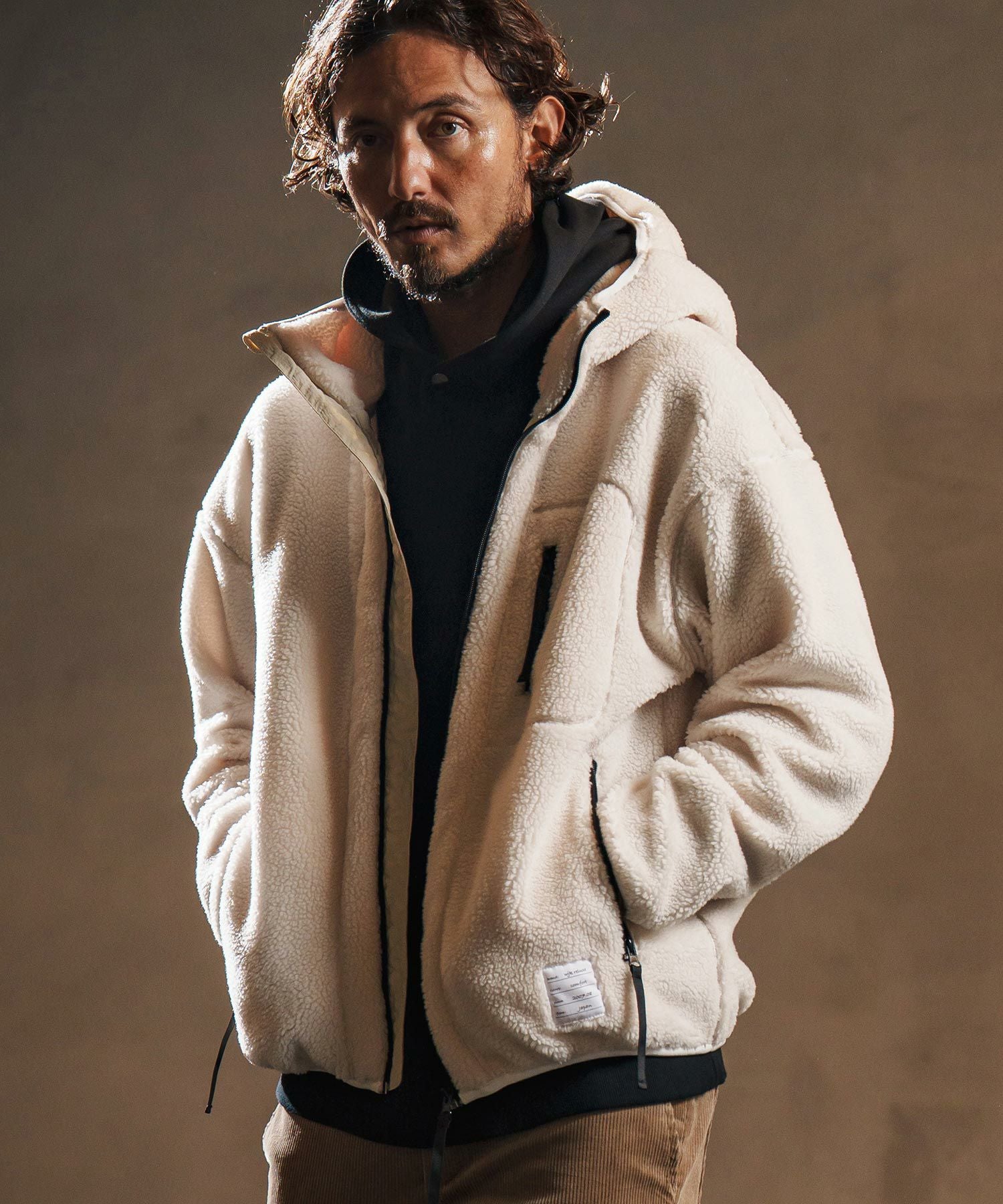 wjk reluxe】boa fleece parka ボアフリースパーカー(WR25W-07