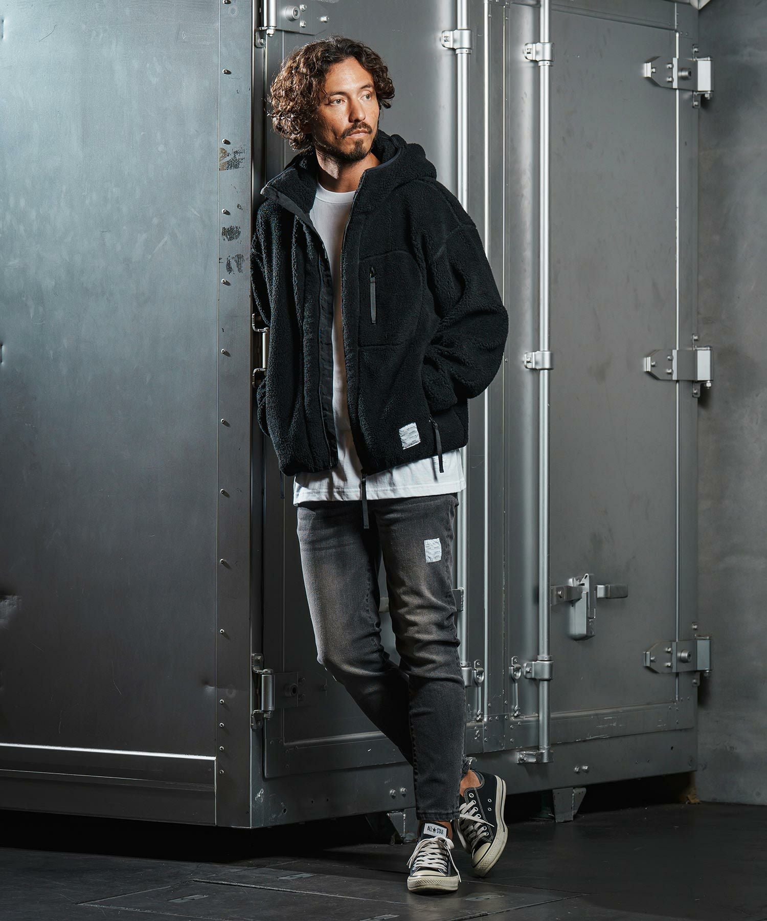 wjk reluxe】boa fleece parka ボアフリースパーカー(WR25W-07