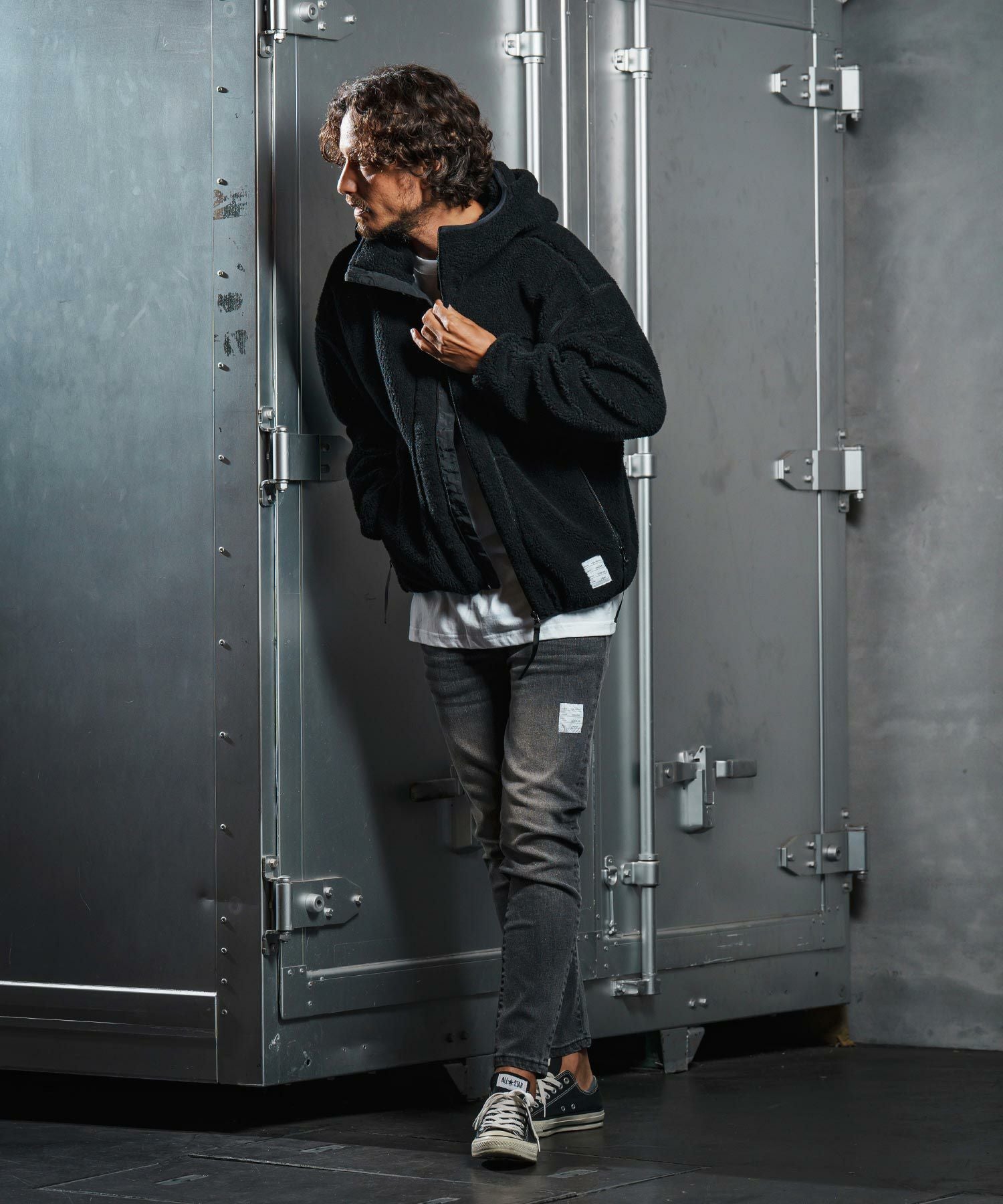 wjk reluxe】boa fleece parka ボアフリースパーカー(WR25W-07