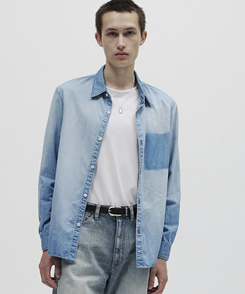 ATTACHMENT(アタッチメント)】6OZ DENIM L-S SHIRT デニムシャツ(AS61