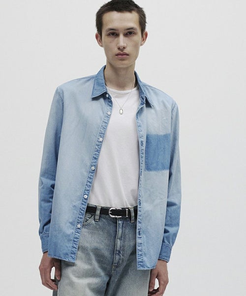 ATTACHMENT(アタッチメント)】6OZ DENIM L-S SHIRT デニムシャツ(AS61 