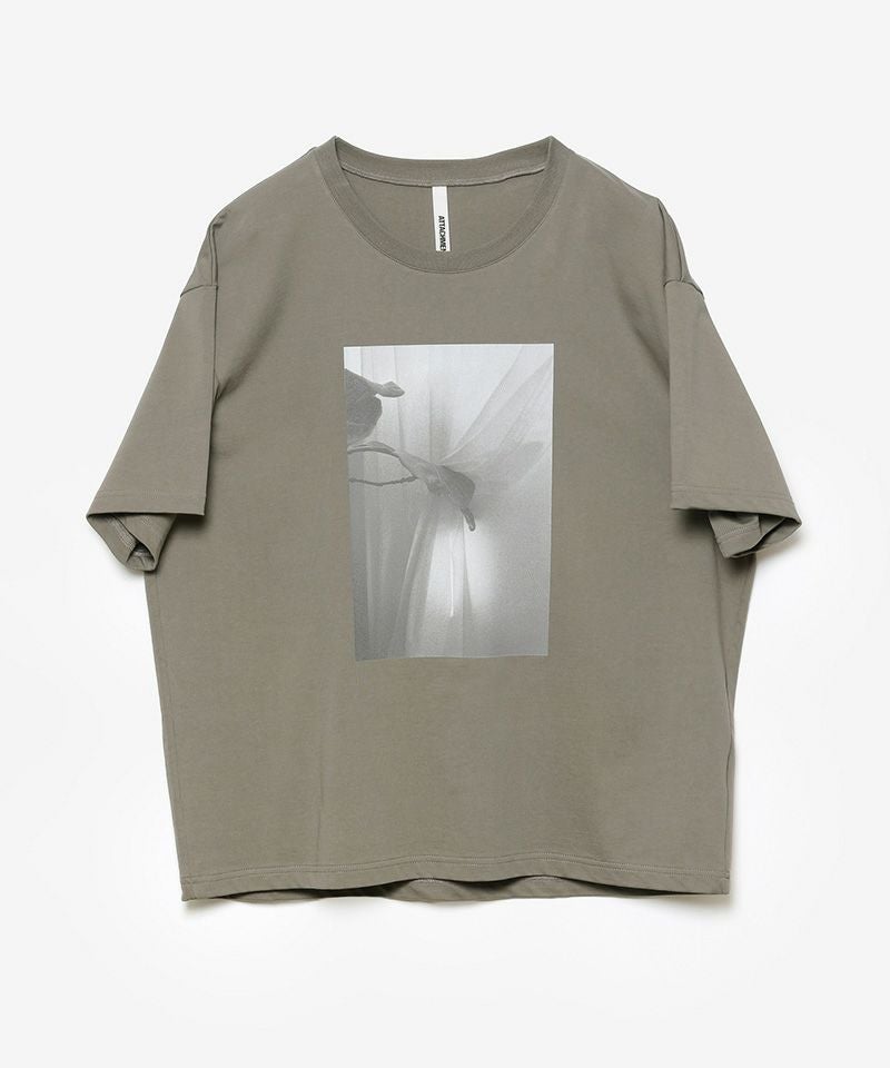 ATTACHMENT(アタッチメント)】30--2 SUVIN JERSEY PRINT TEE Tシャツ 