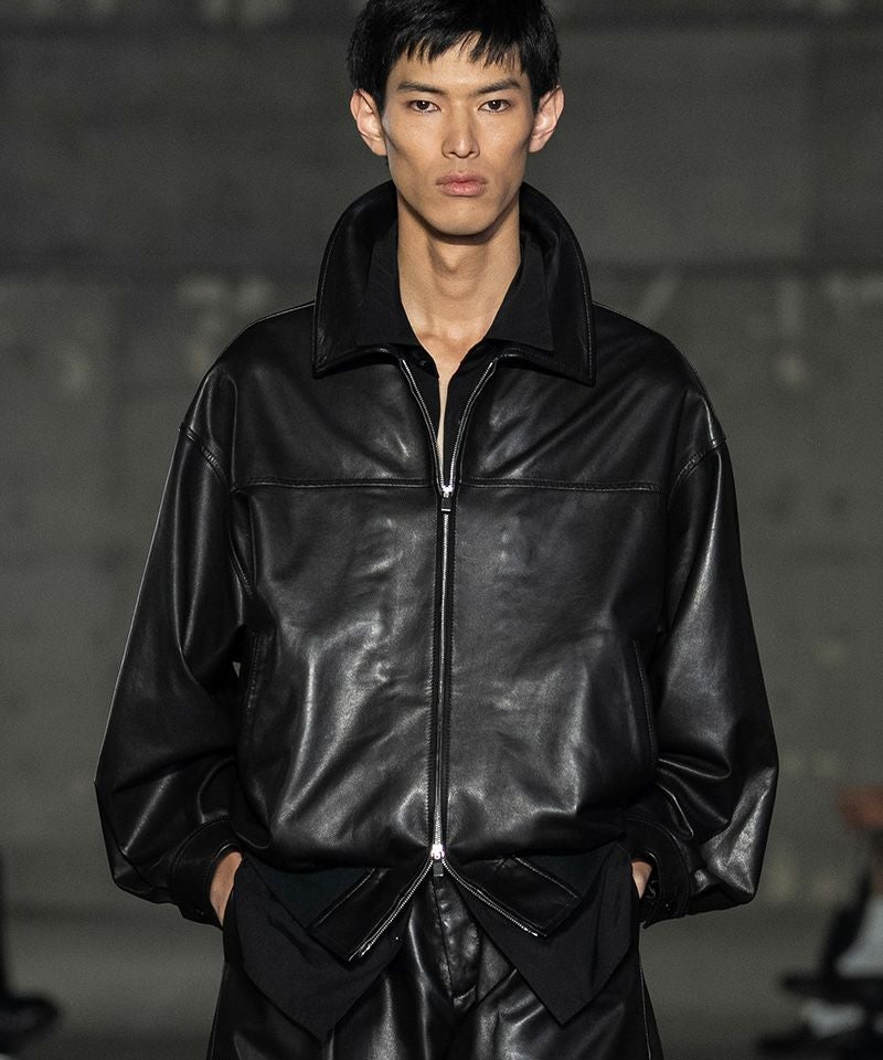 attachment レザージャケット a2 カーフレザー FIDELITY（フィデリティ） 革ジャン ライダース LAMB LEATHER A-2