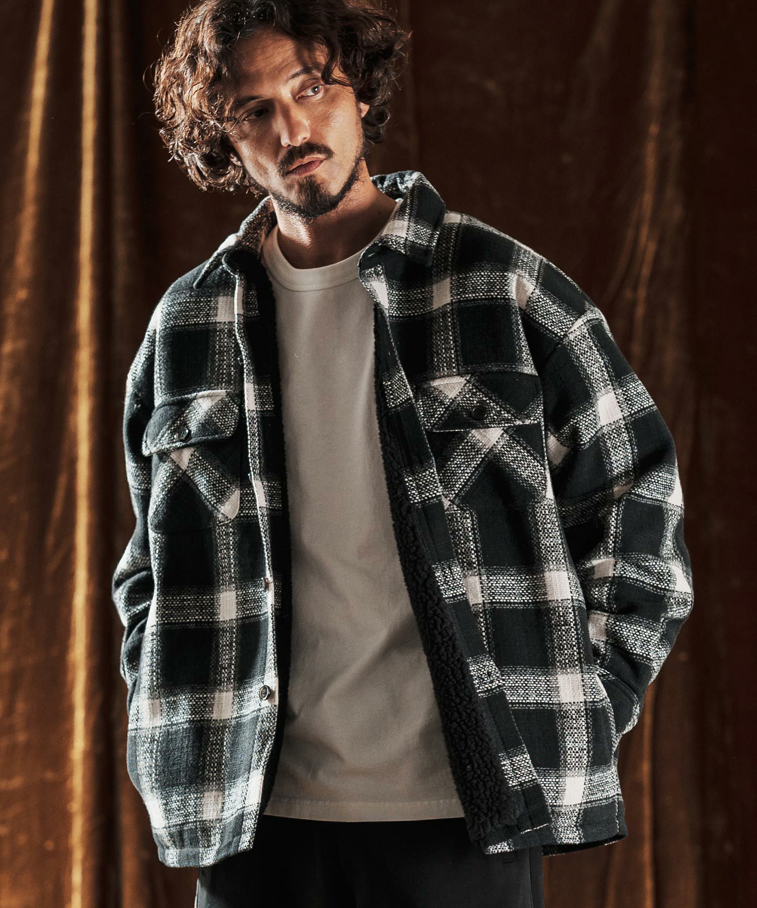 ANGENEHM(アンゲネーム)】Plaid CPO Jacket ジャケット(AG05-001acf