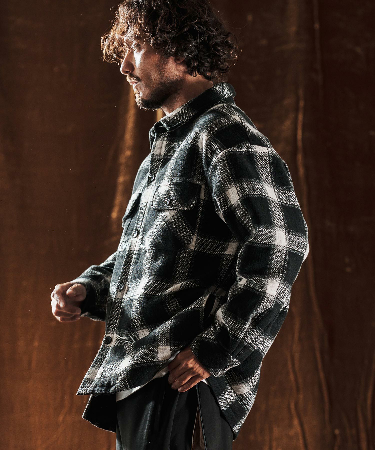 ANGENEHM(アンゲネーム)】Plaid CPO Jacket ジャケット(AG05-001acf