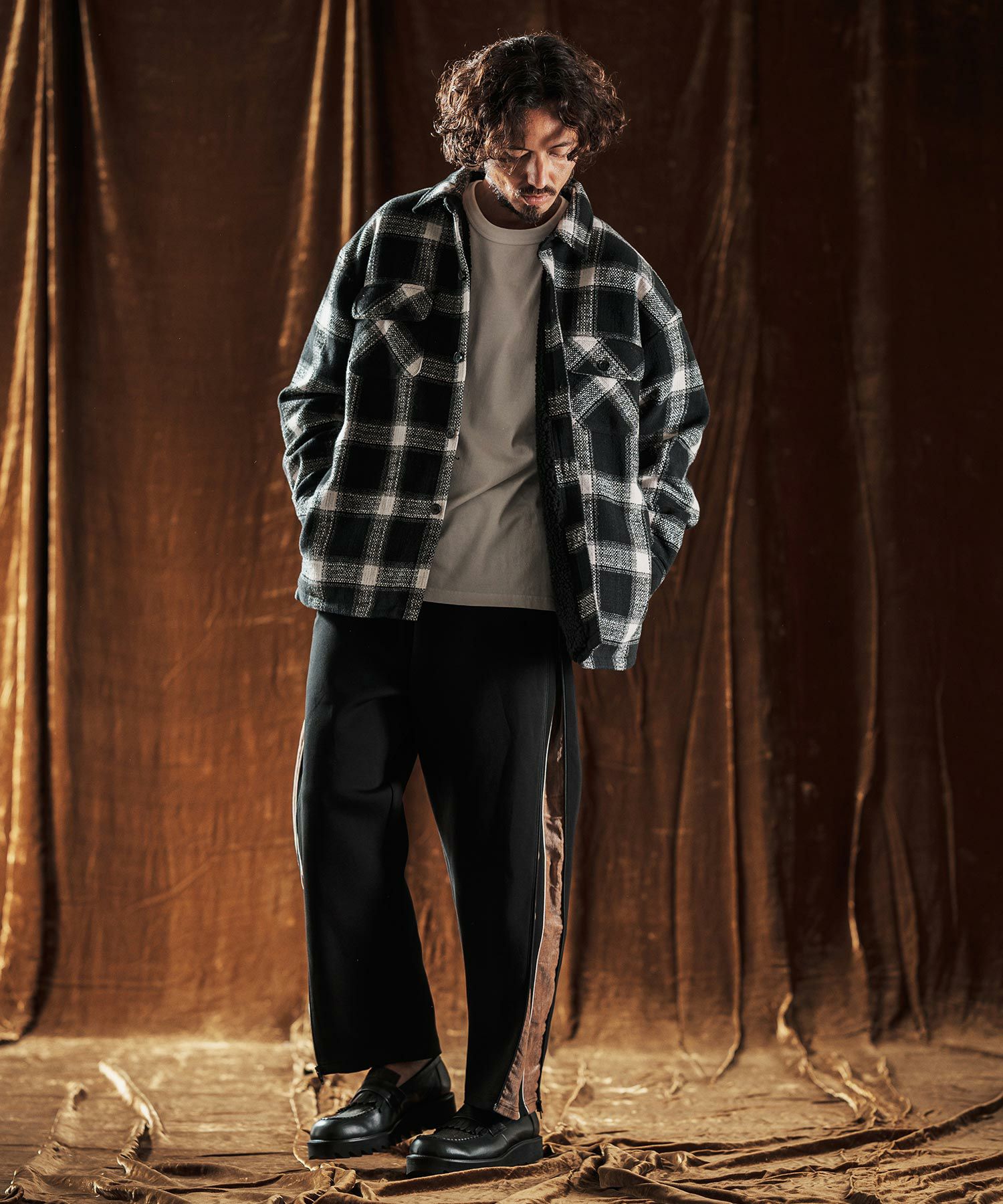ANGENEHM(アンゲネーム)】Plaid CPO Jacket ジャケット(AG05-001acf