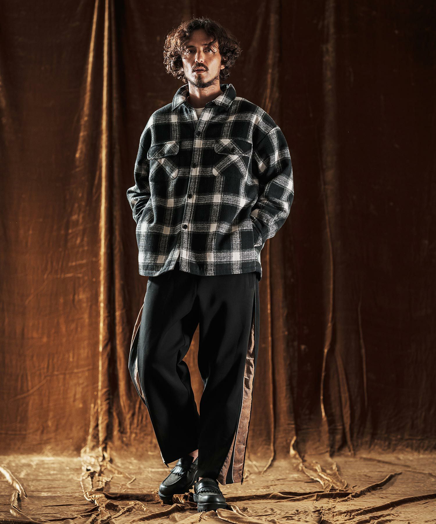 ANGENEHM(アンゲネーム)】Plaid CPO Jacket ジャケット(AG05-001acf
