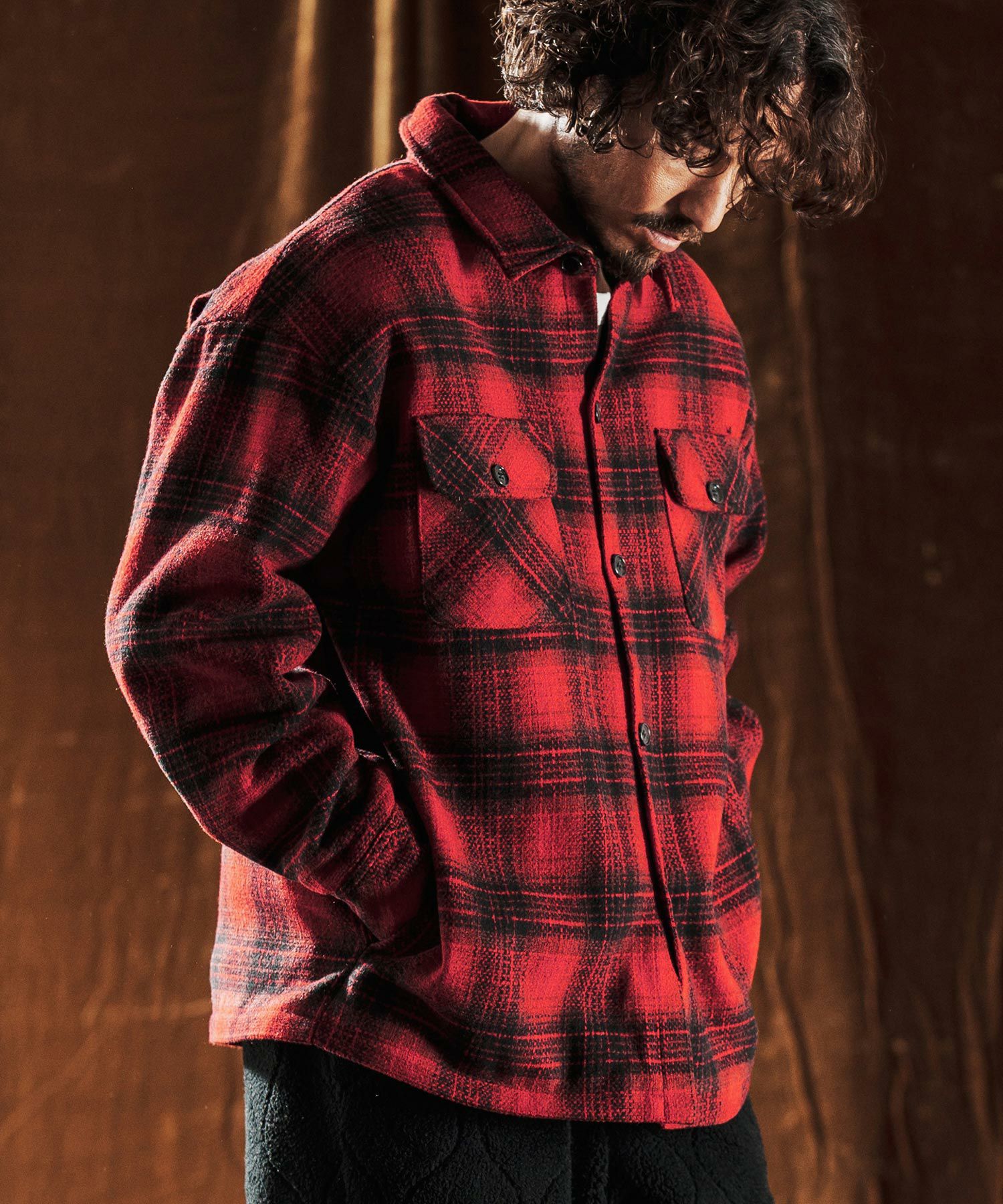 ANGENEHM(アンゲネーム)】Plaid CPO Jacket ジャケット(AG05-001acf