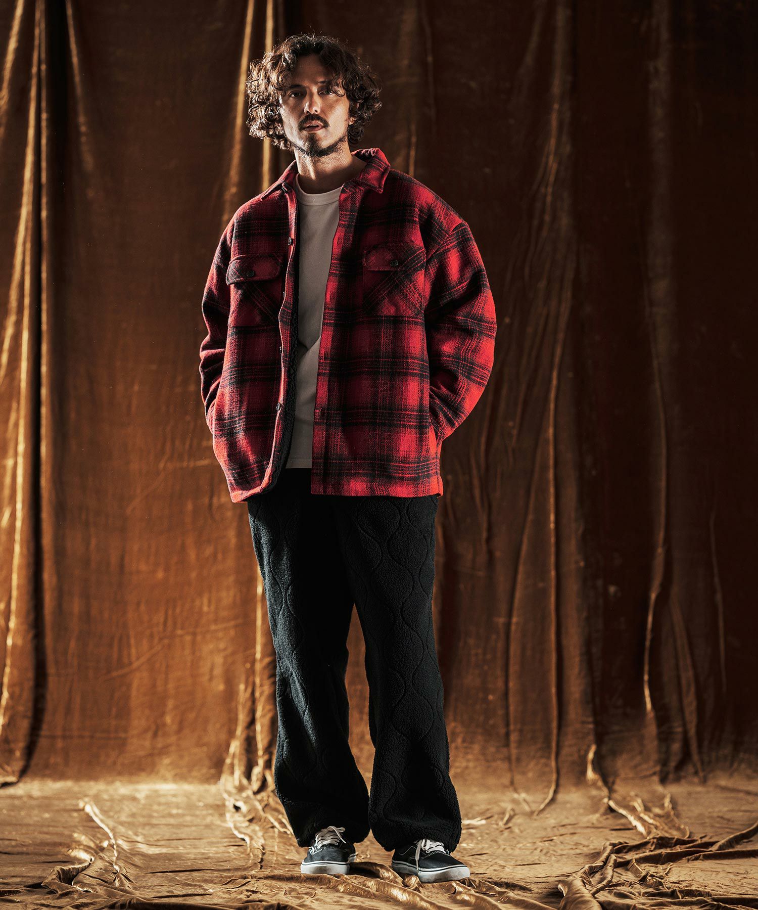 ANGENEHM(アンゲネーム)】Plaid CPO Jacket ジャケット(AG05-001acf
