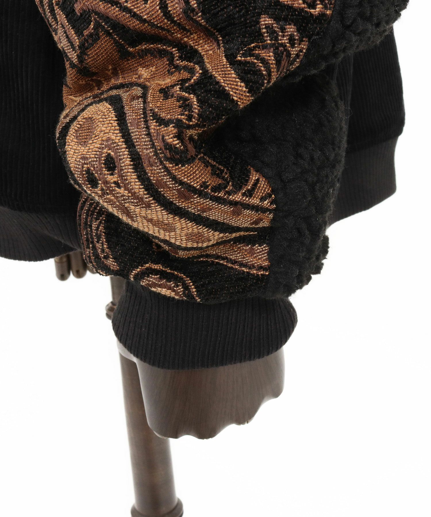 ANGENEHM(アンゲネーム)】Mixed Fabric Bomber Jacket ボンバー