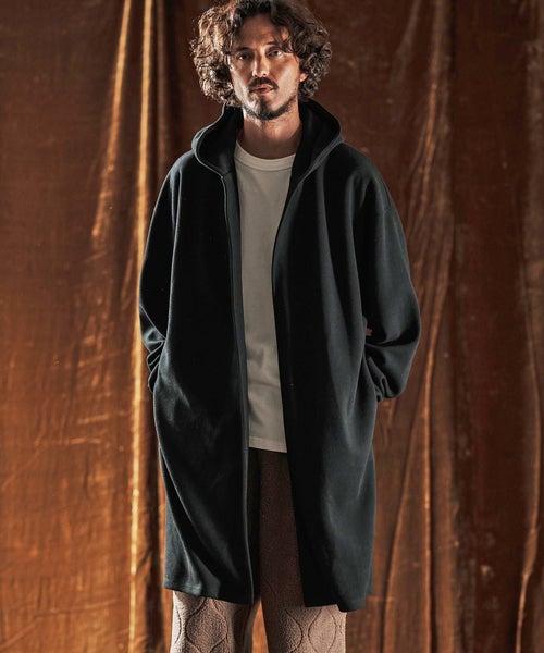 ANGENEHM(アンゲネーム)】Hooded Coatigan -Wool Blend Heavy Weight 