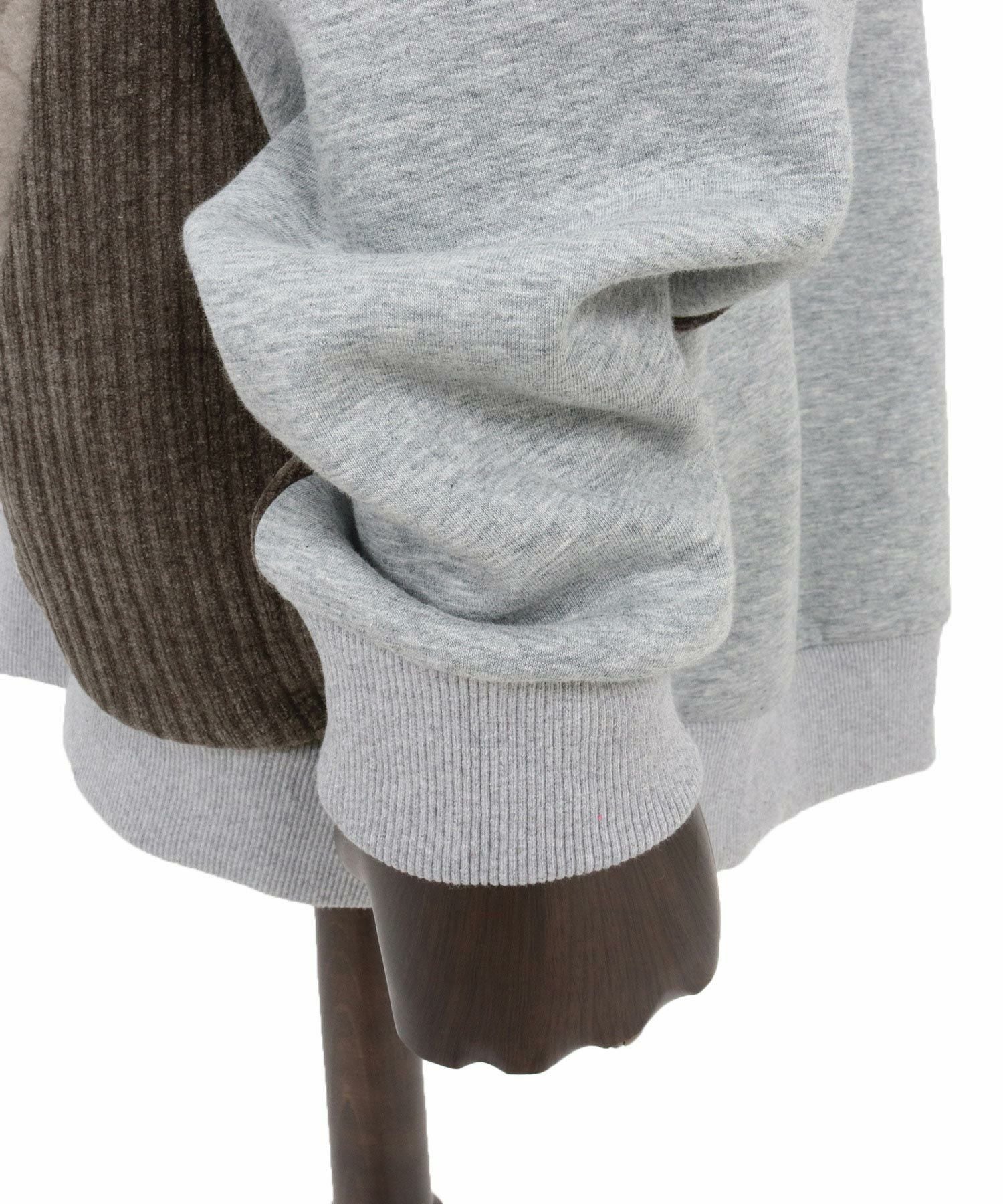 ANGENEHM(アンゲネーム)】Switching Design Oversized Hoodie プル