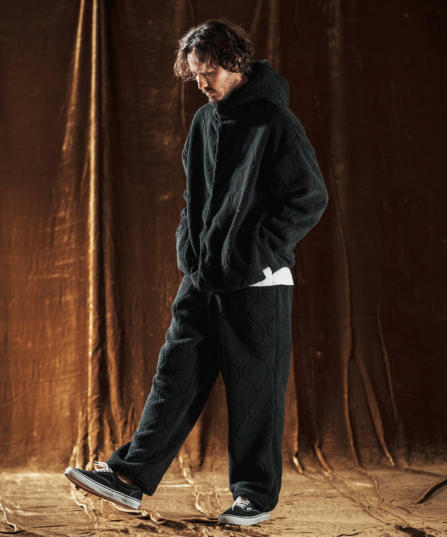 ANGENEHM(アンゲネーム)】Boa Quilt Pants ボアキルティングパンツ