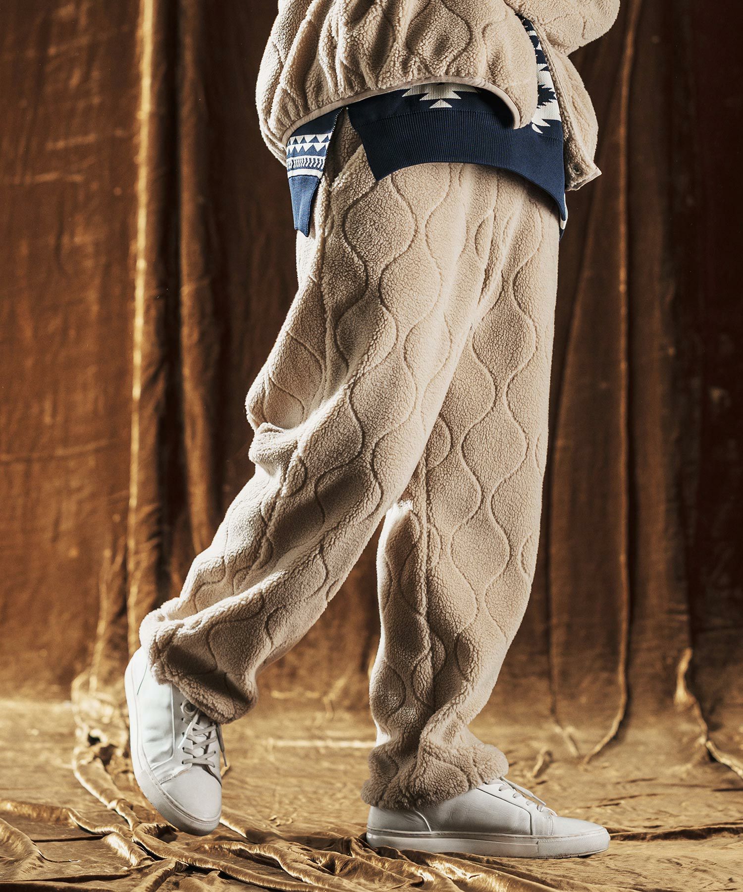 ANGENEHM(アンゲネーム)】Boa Quilt Pants ボアキルティングパンツ