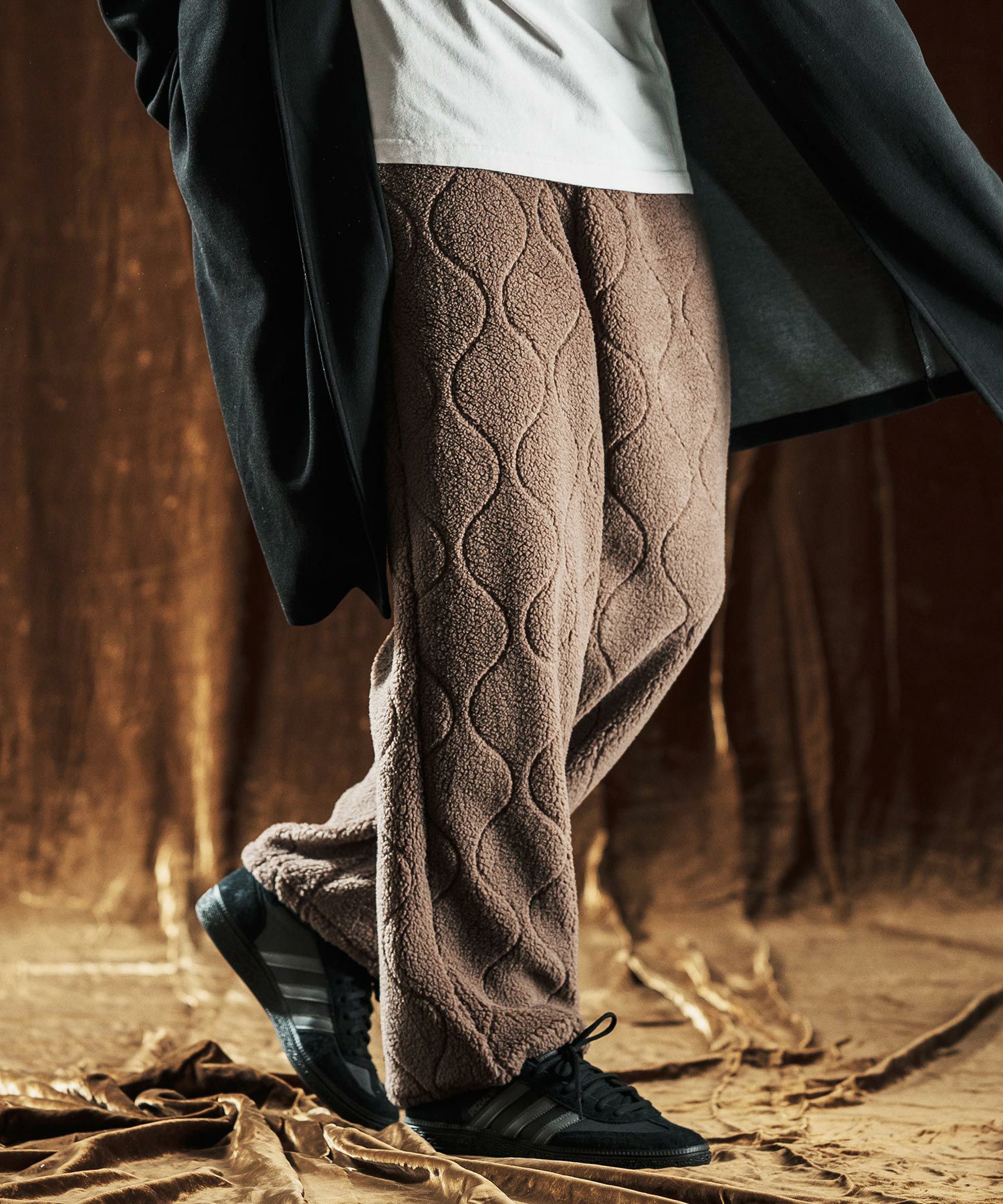ANGENEHM(アンゲネーム)】Boa Quilt Pants ボアキルティングパンツ