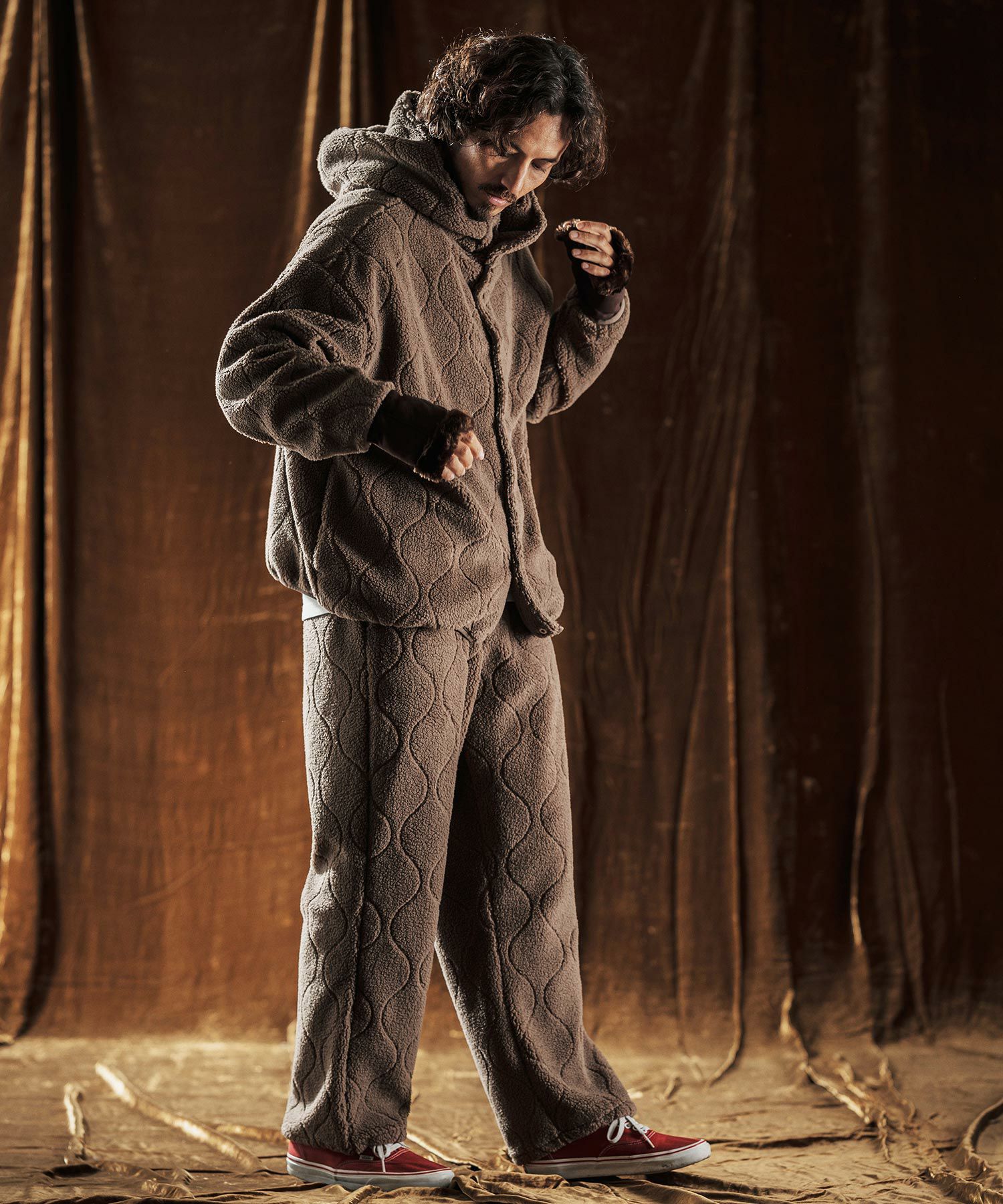 ANGENEHM(アンゲネーム)】Boa Quilt Pants ボアキルティングパンツ