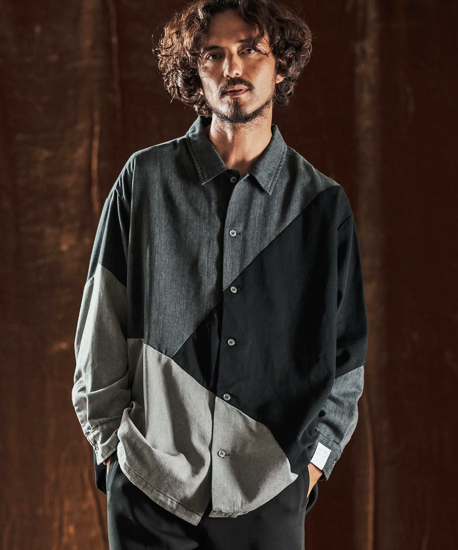 30%OFF【ANGENEHM(アンゲネーム)】3-Tone Faded Denim Shirt デニム